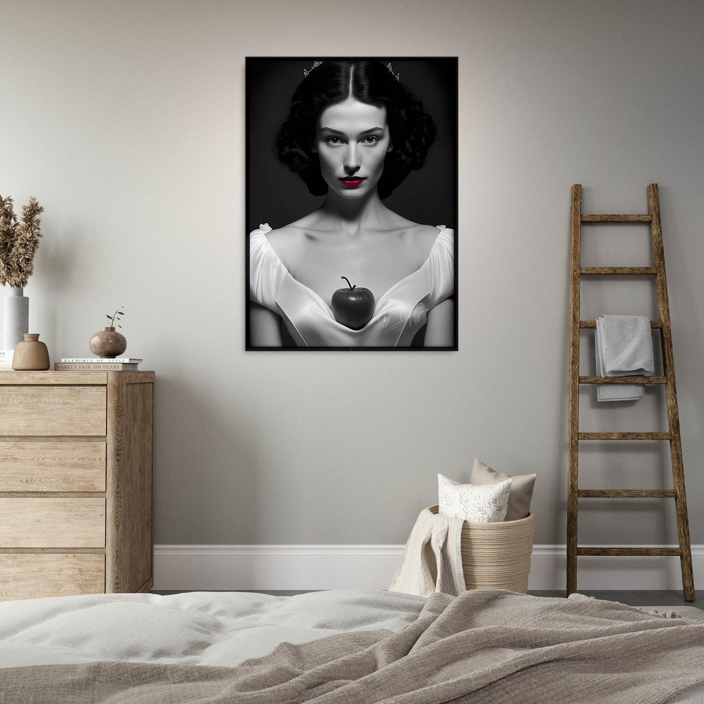»Crowned in White« retro poster