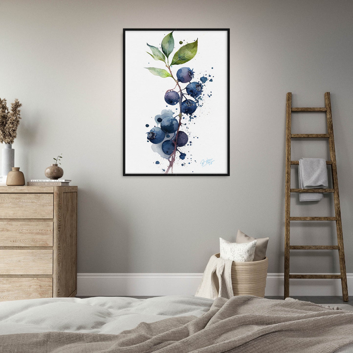 »Blueberry Feelings« retro poster