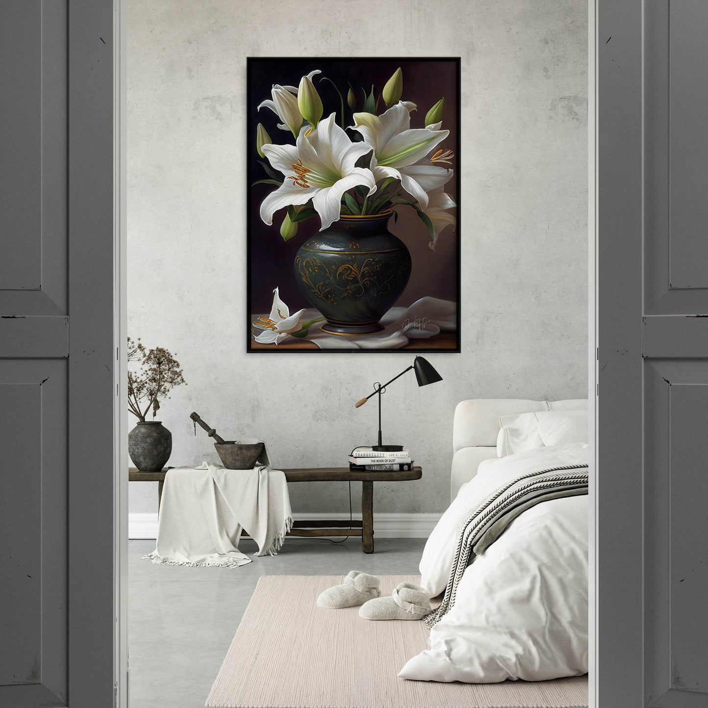 »Ethereal Blossoms« retro poster