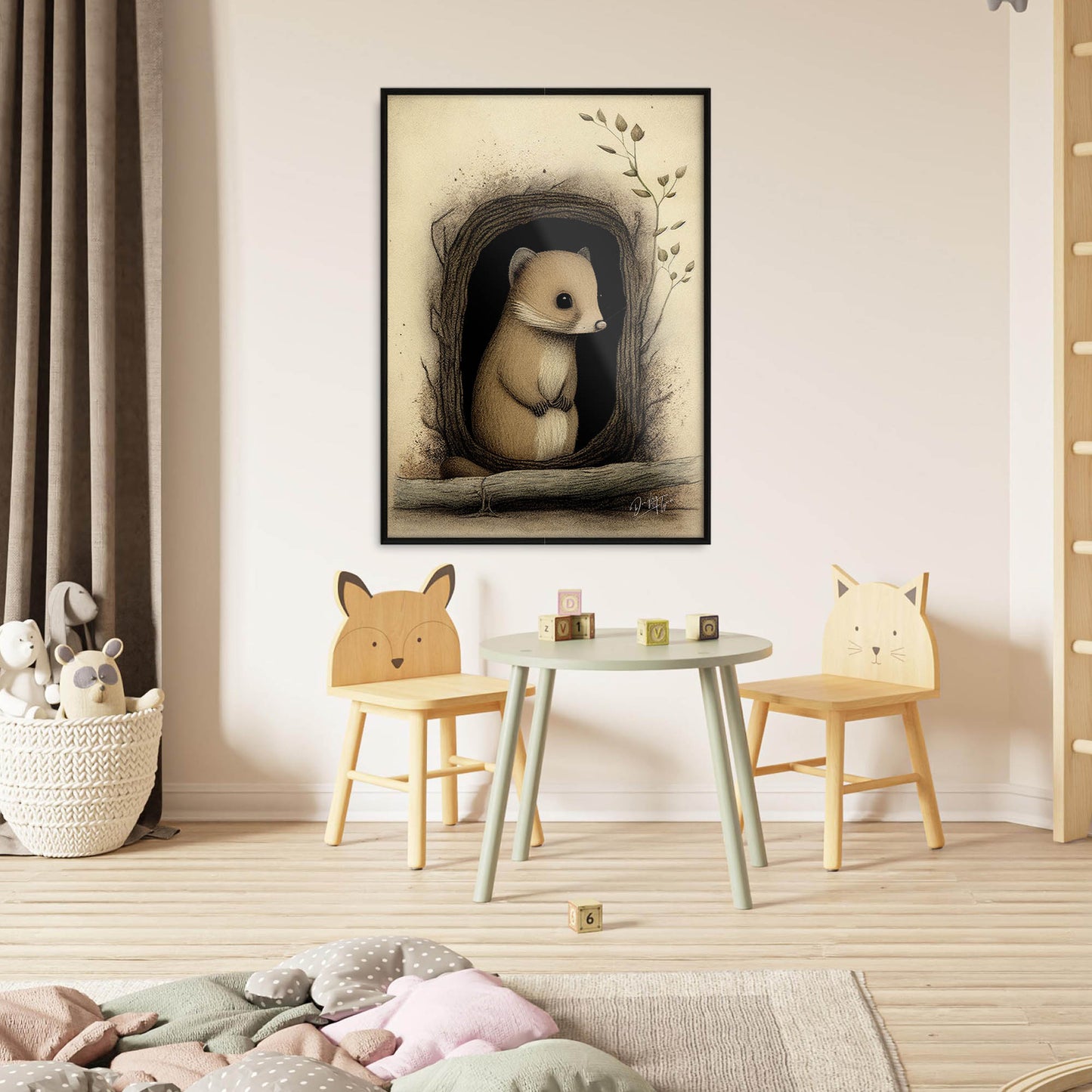»Dormouse Huddle And Ponder« retro poster