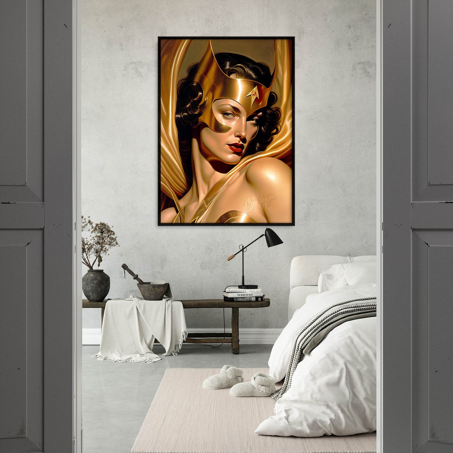 »The Golden Guardian« retro poster