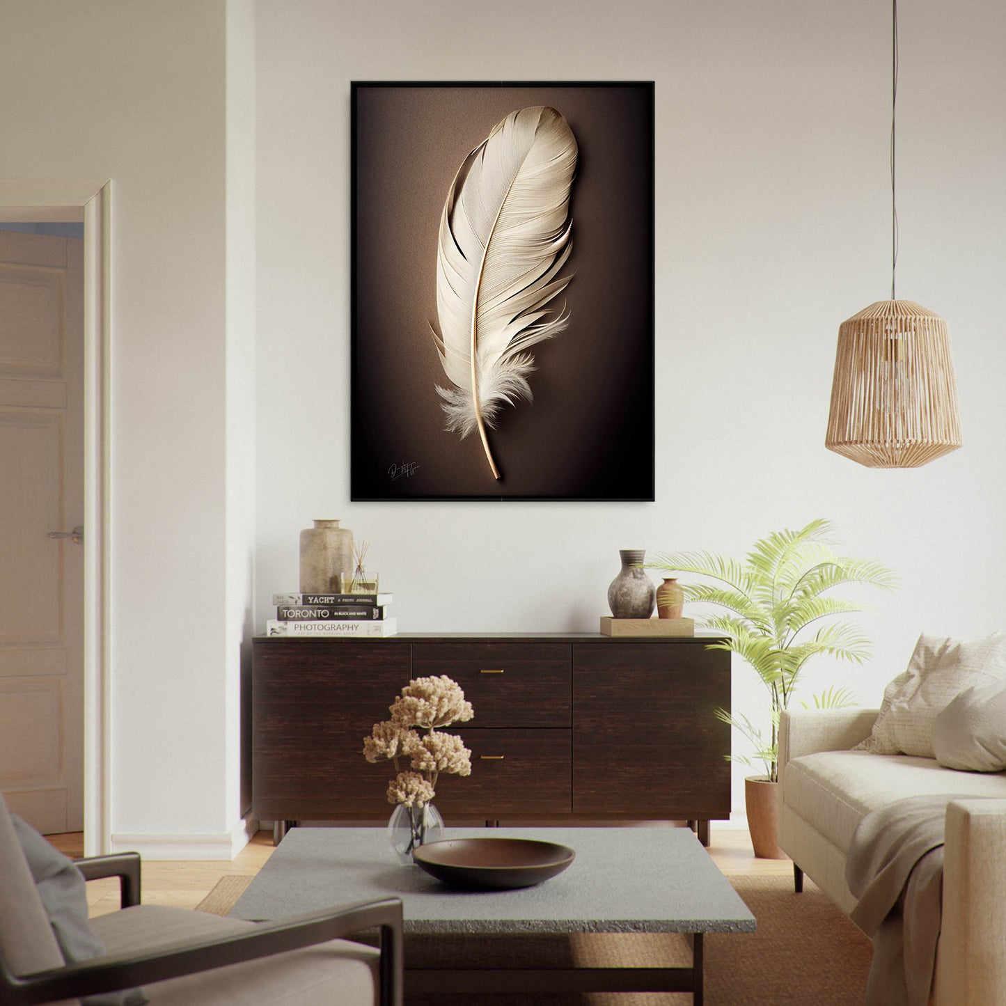 »Found a White Feather no 1« designposter