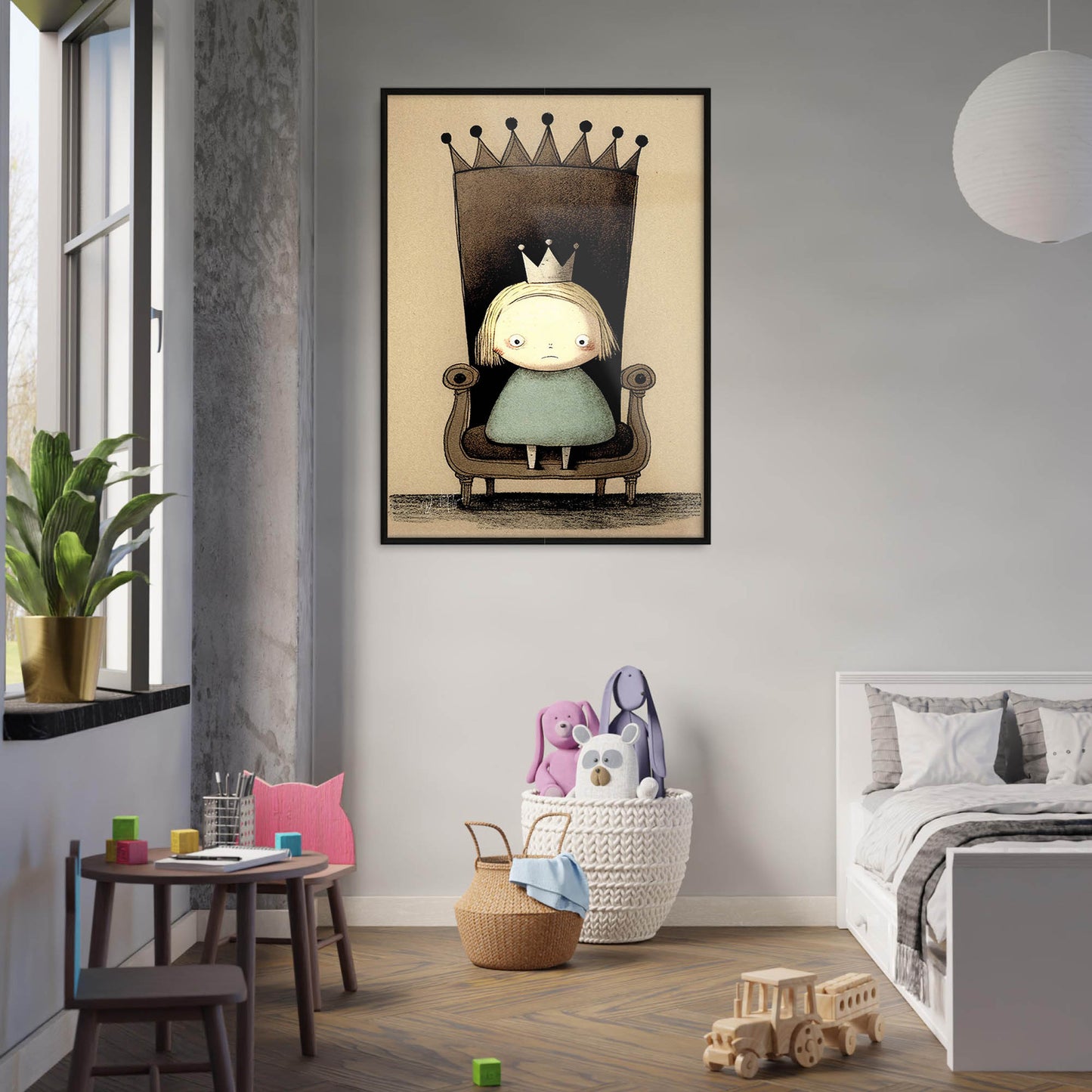 »Grumpy Little Princess« retro poster