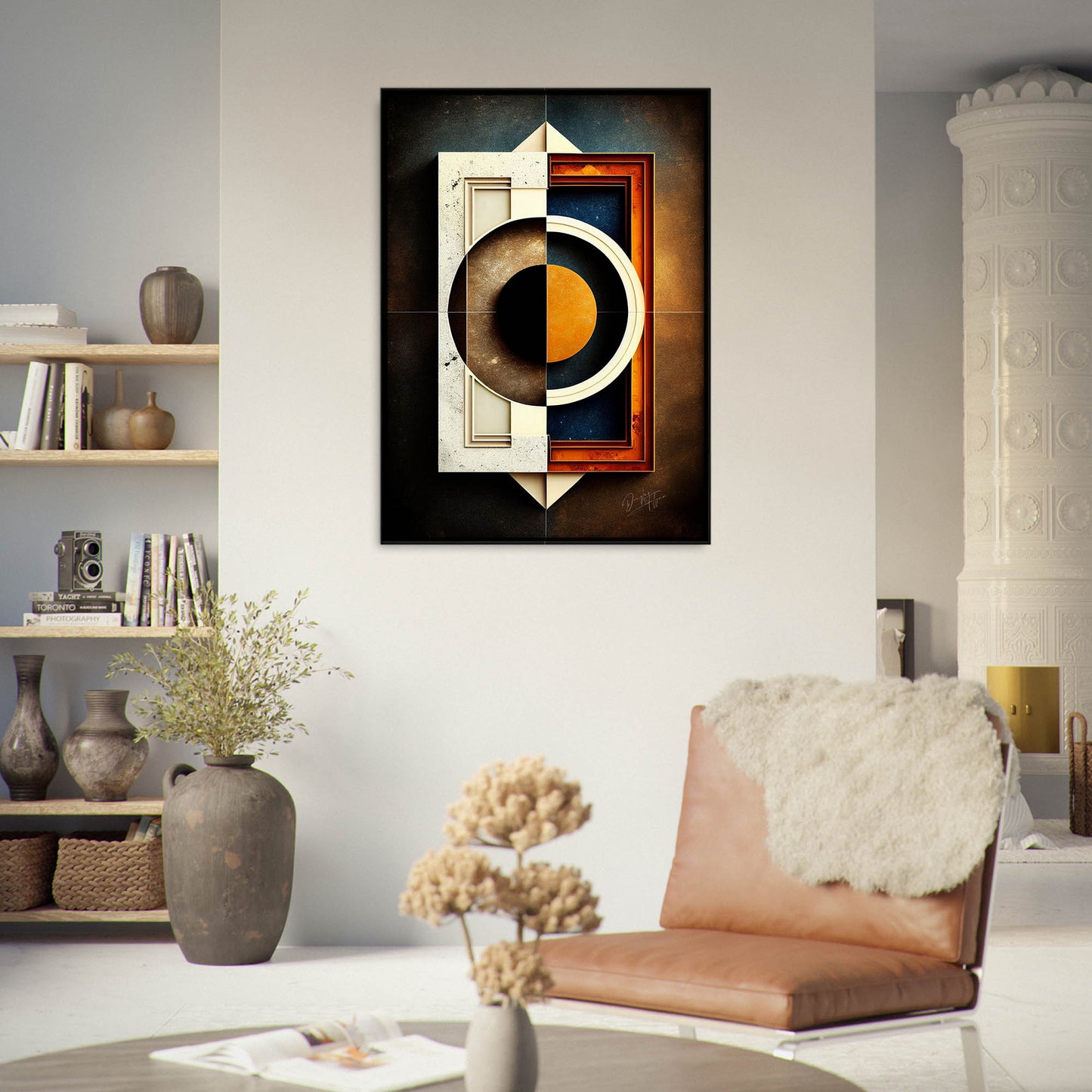 »Linear Luminance« retro poster