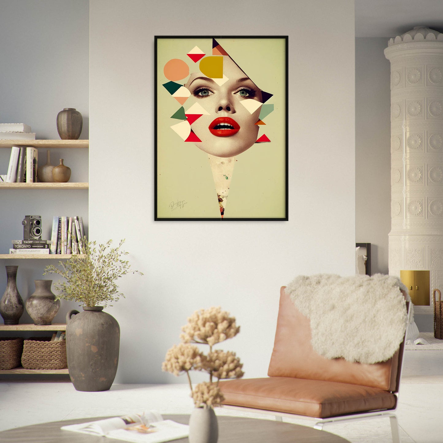 »Mirrored Realities of the Dreamscapes« retro poster