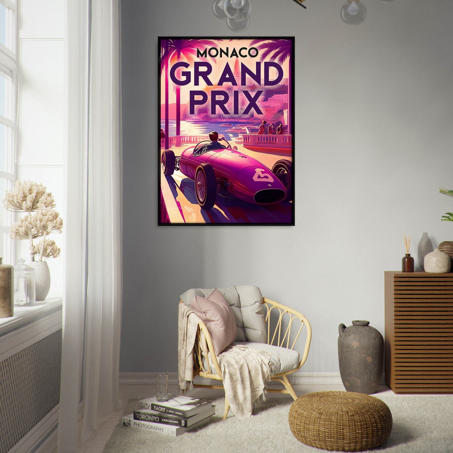 »Memorable Motorsports Moments« retro poster