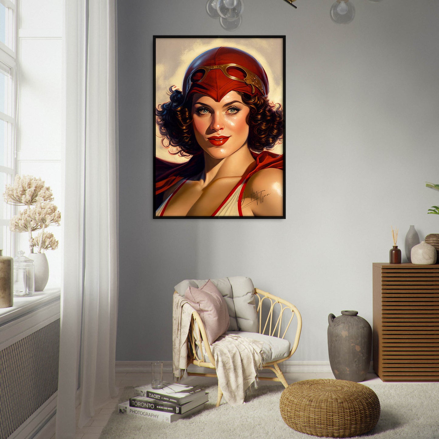 »The Scarlet Sentinel« retro poster