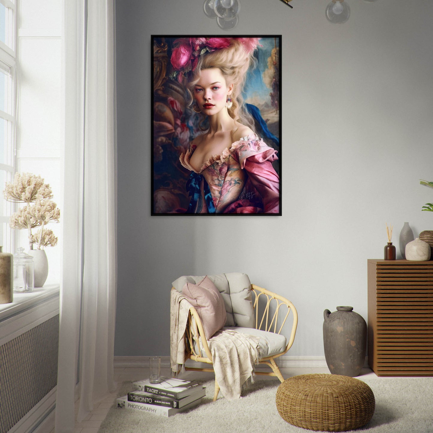 »Mythical Creatures in Rococo Realms« poster