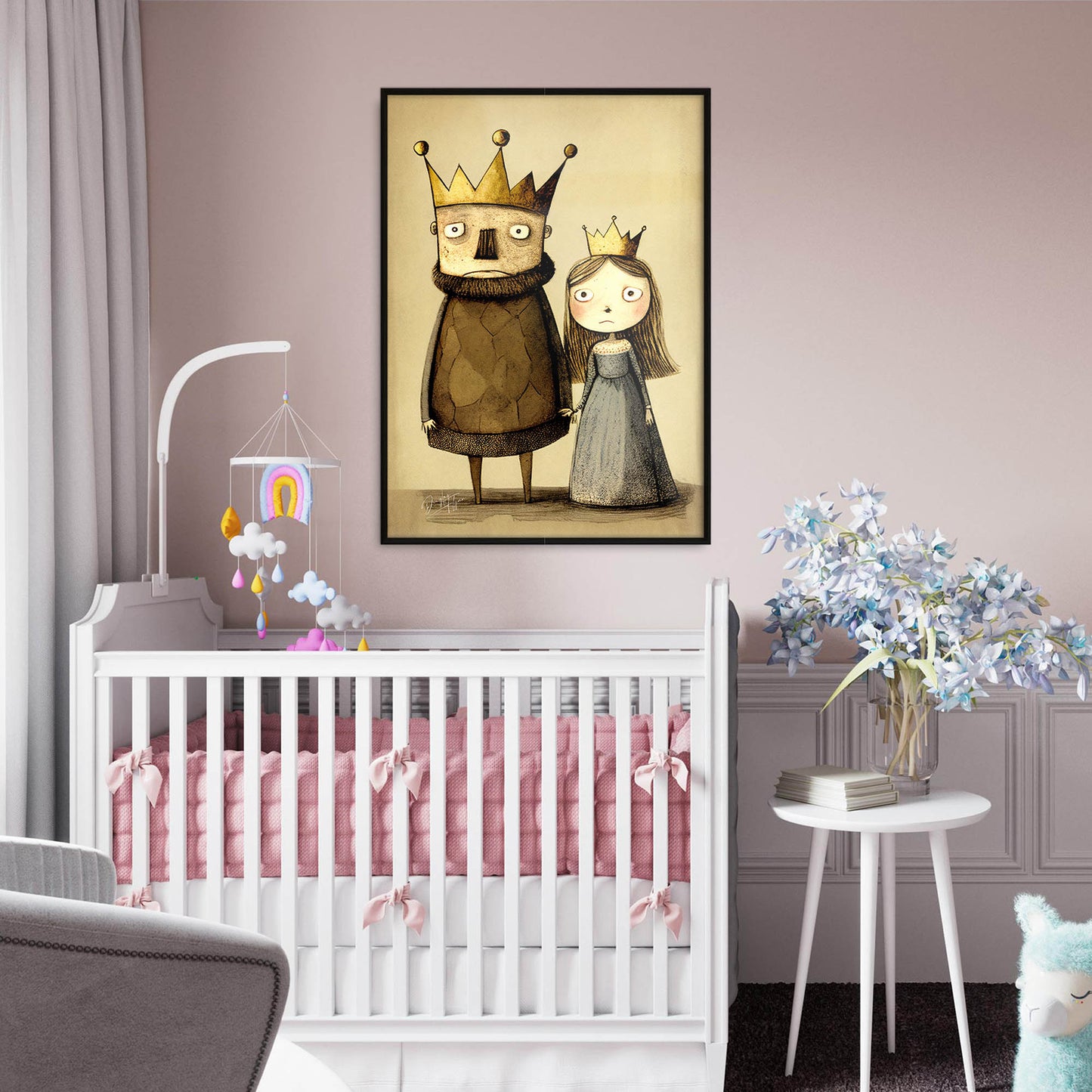 »King Crabby-pants And Cranky Queen Bee« retro poster