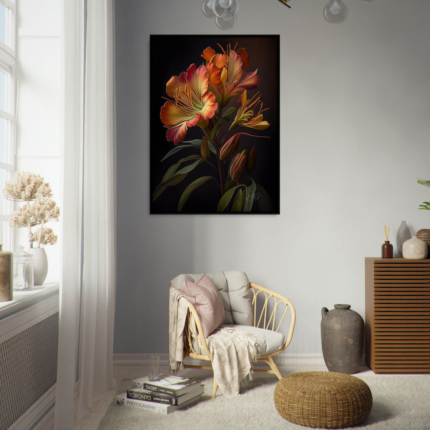 »Love in Bloom« retro poster