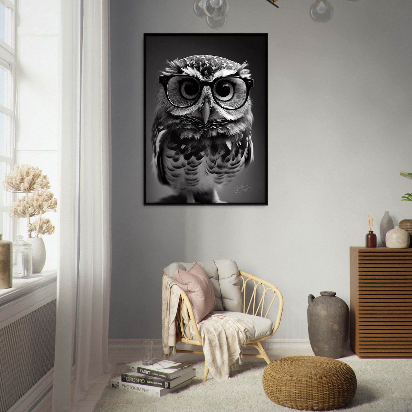 »Professor Hoots« retro poster