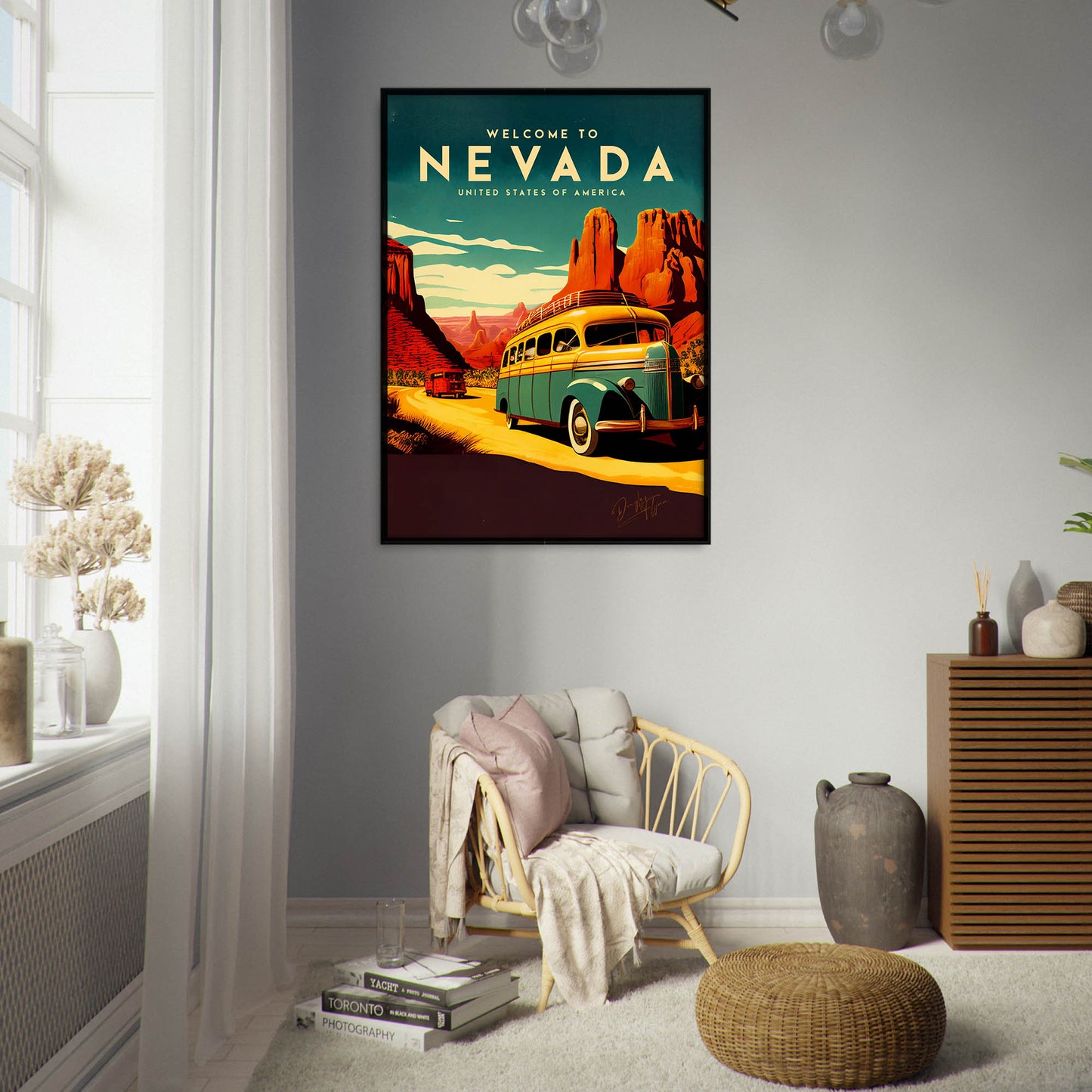 »Nevada, travel poster no 2« retro poster