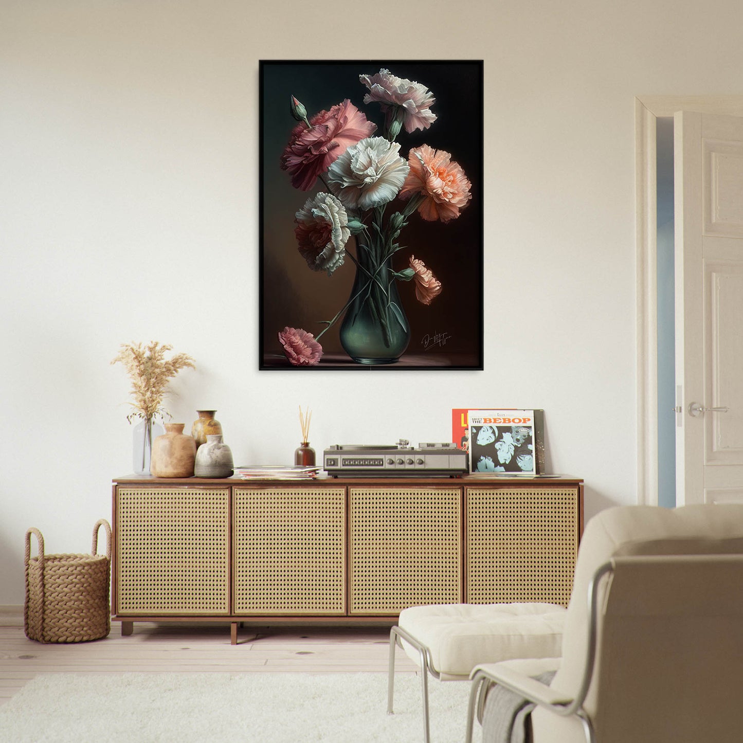 »Passionate Petals« retro poster