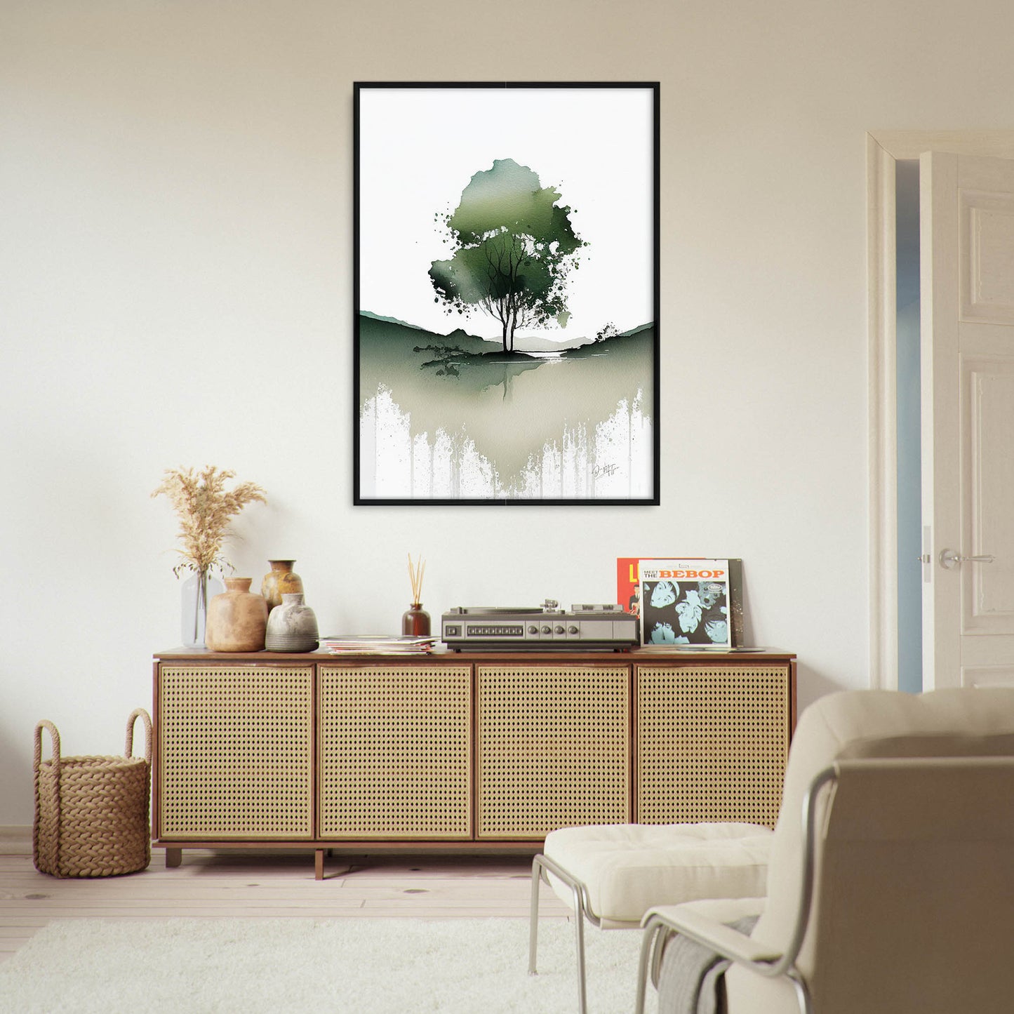 »My Green Trees« retro poster
