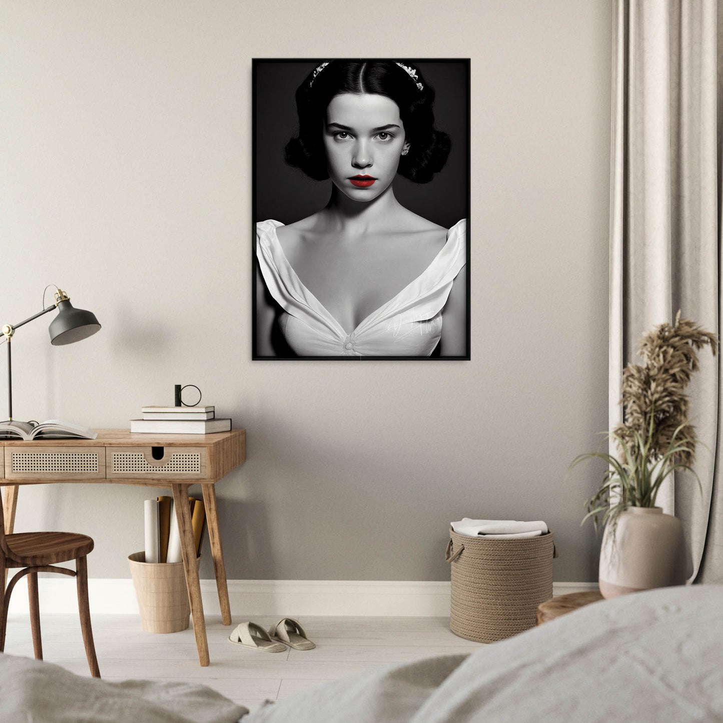 »Snowy Elegance« retro poster