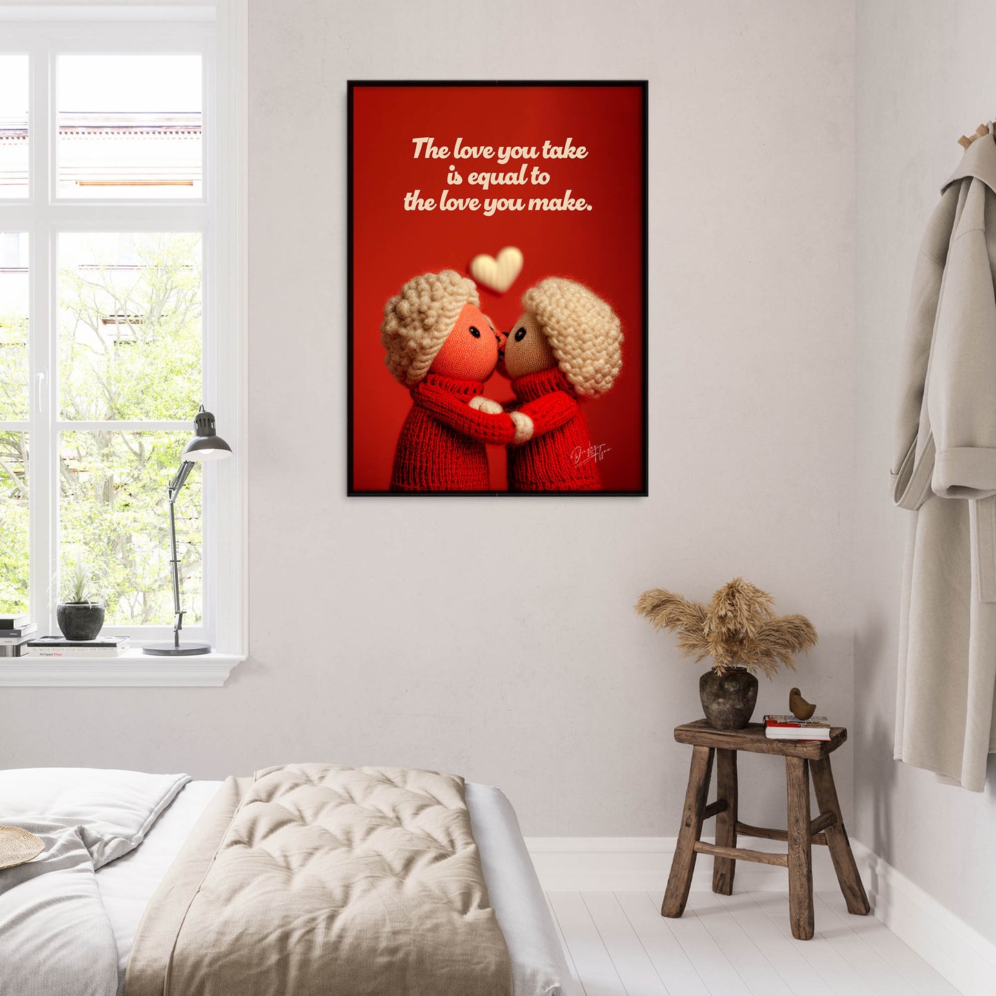 »The Love You Take« retro poster