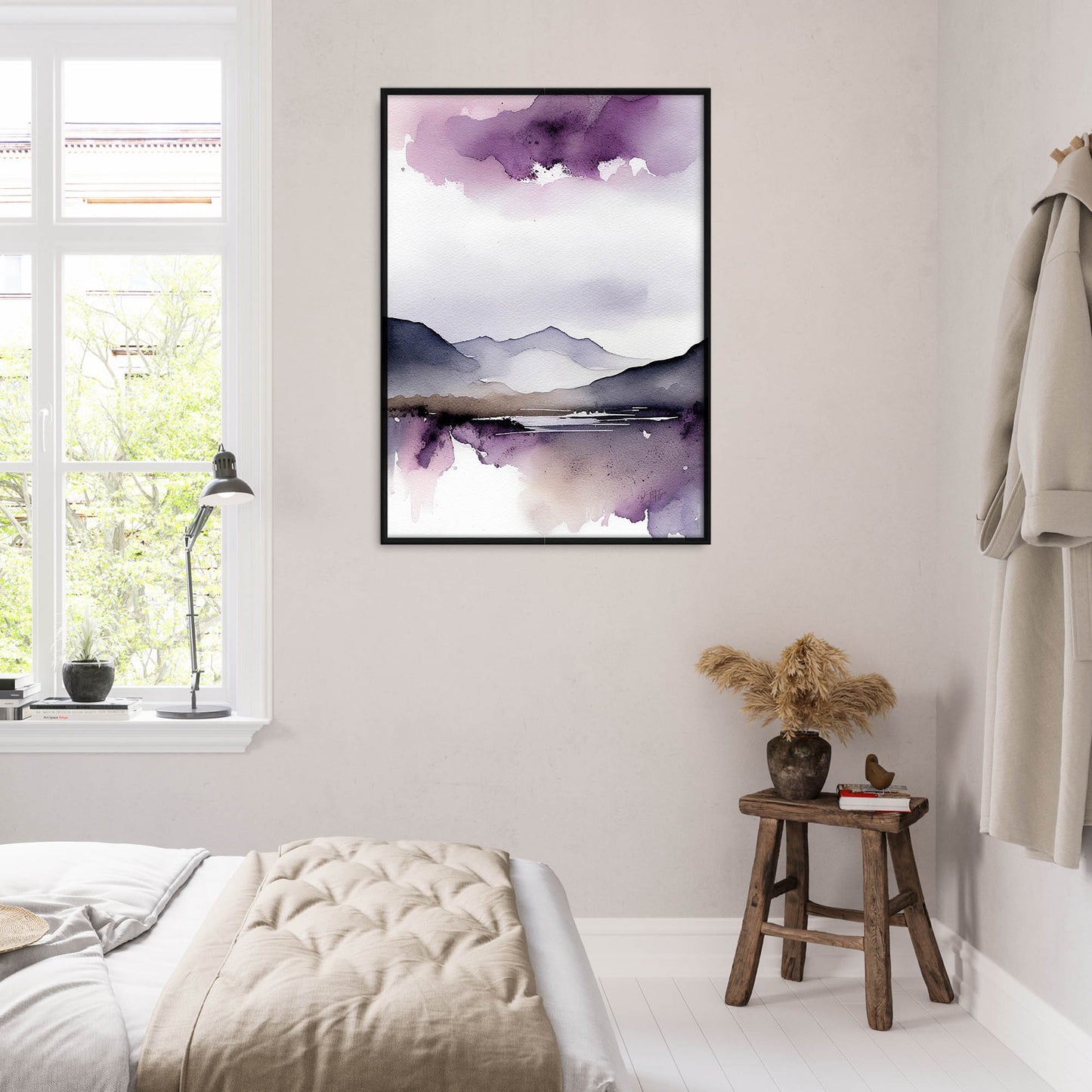 »Purple Mountains« retro poster