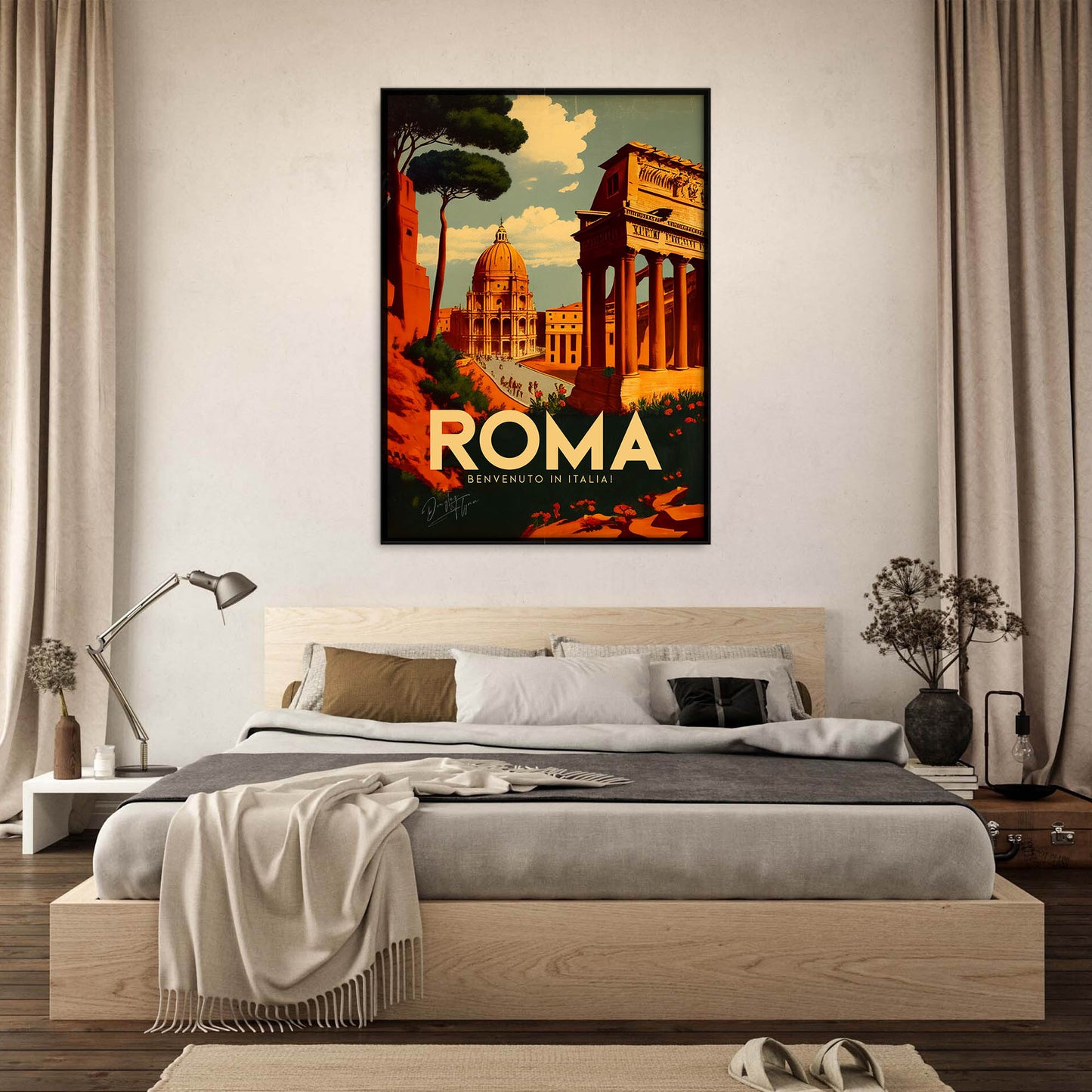 »Rome, travel poster no 2« retro poster