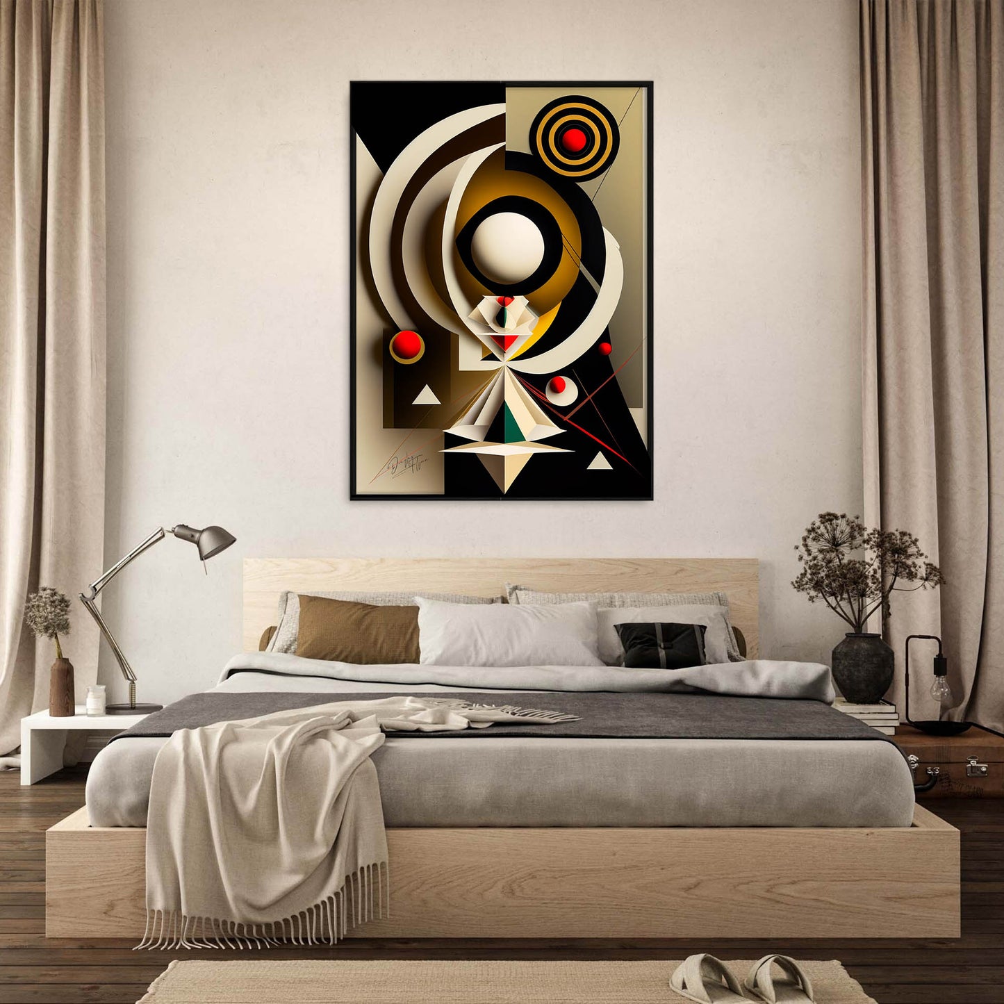 »Spirited Abstraction« retro poster