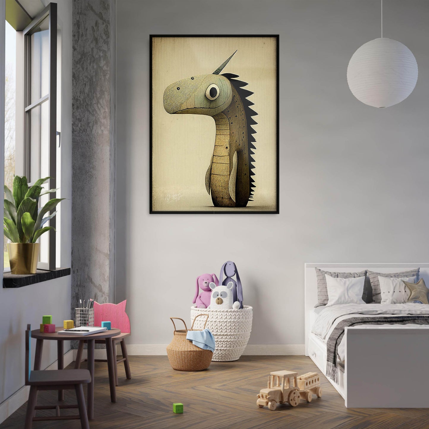 »Sad Dragon Birthday« retro poster
