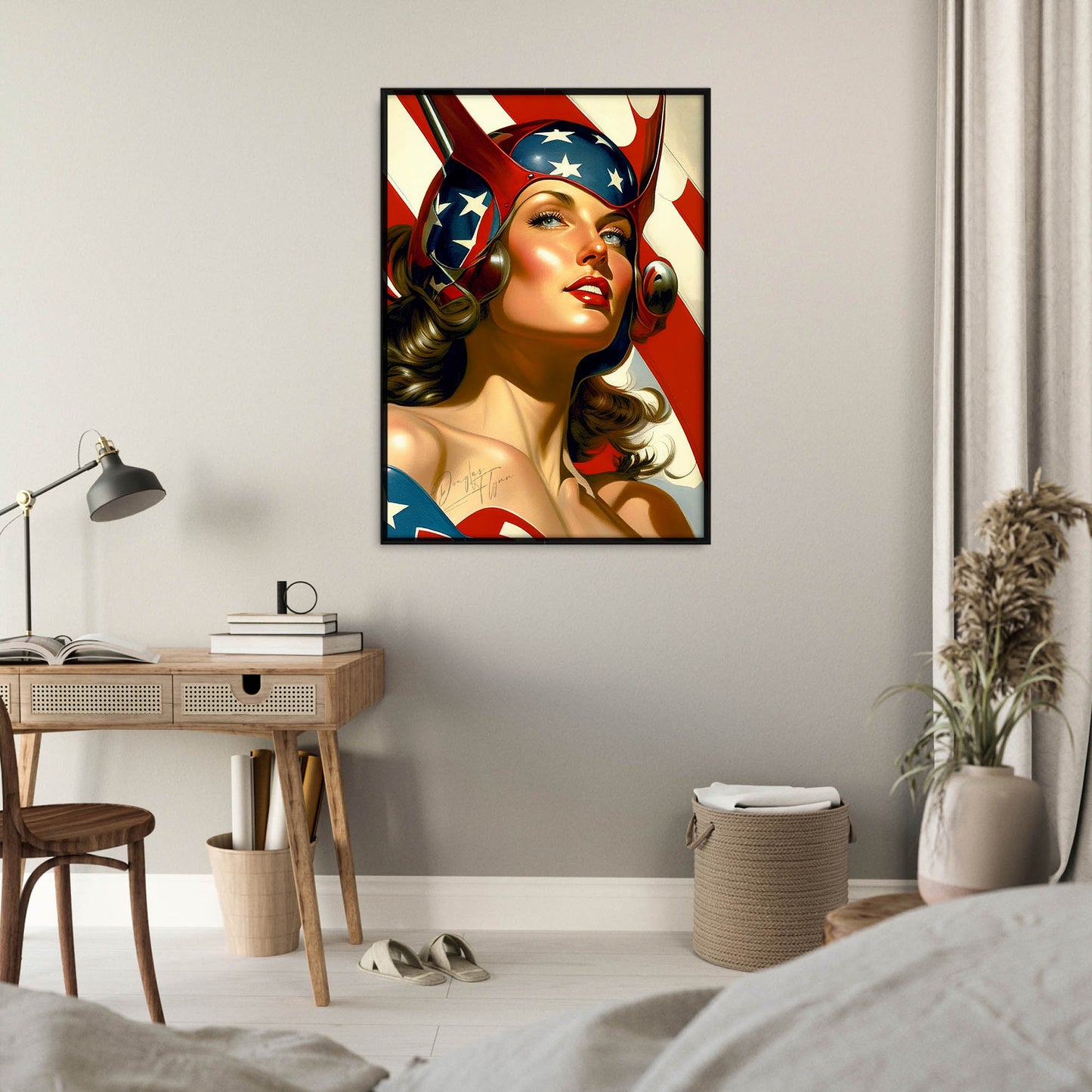 »StarSripedHero« retro poster