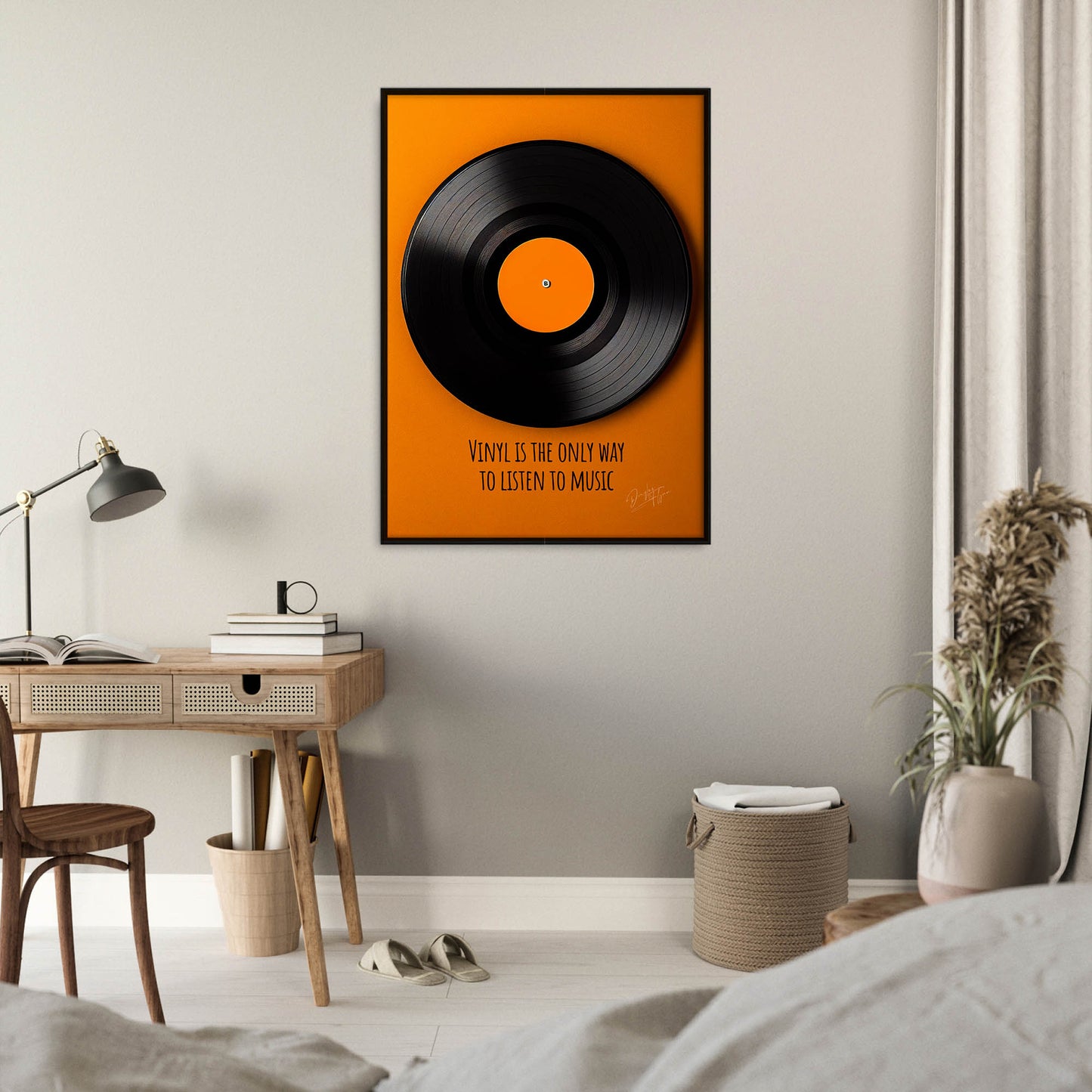 »Vinyl Is The Only Way« retro poster