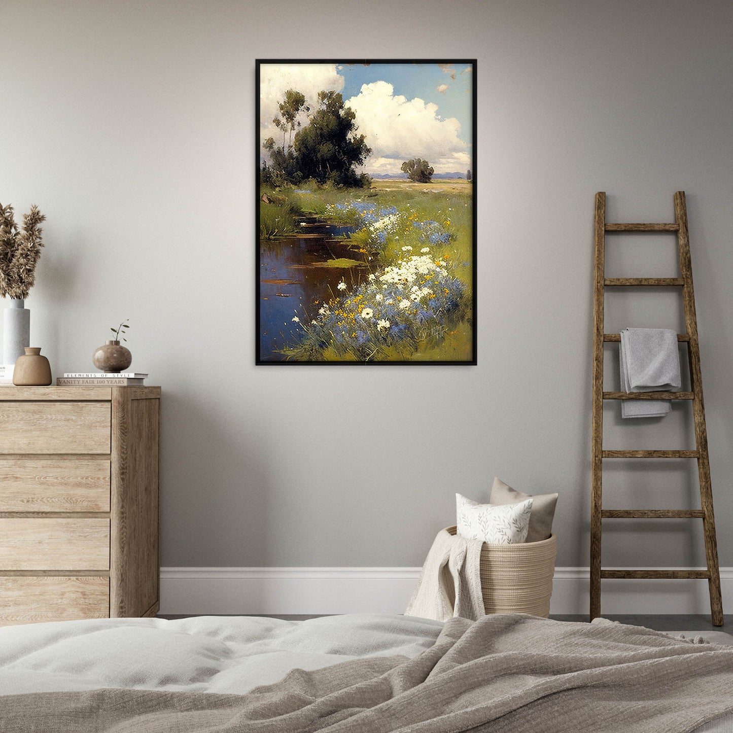 »Wildflowers« retro poster