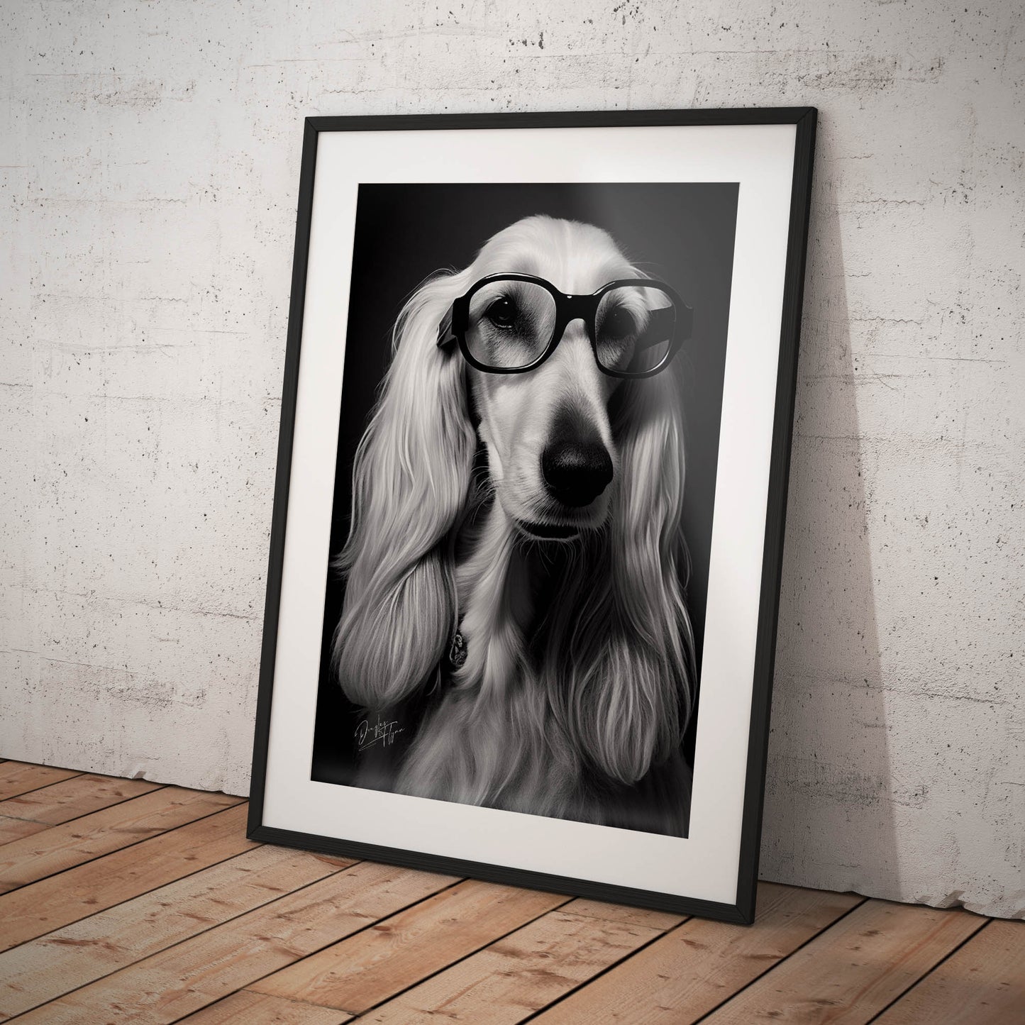 »Afghan Brainy Breed« retro poster