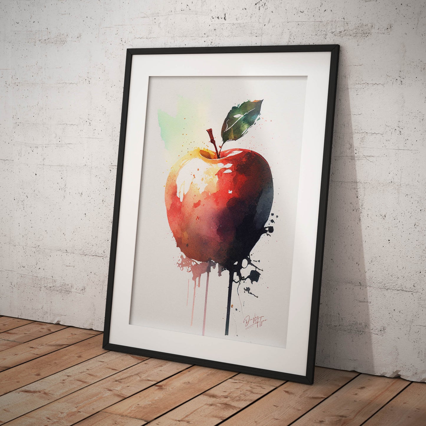 »Apple Pigments« retro poster