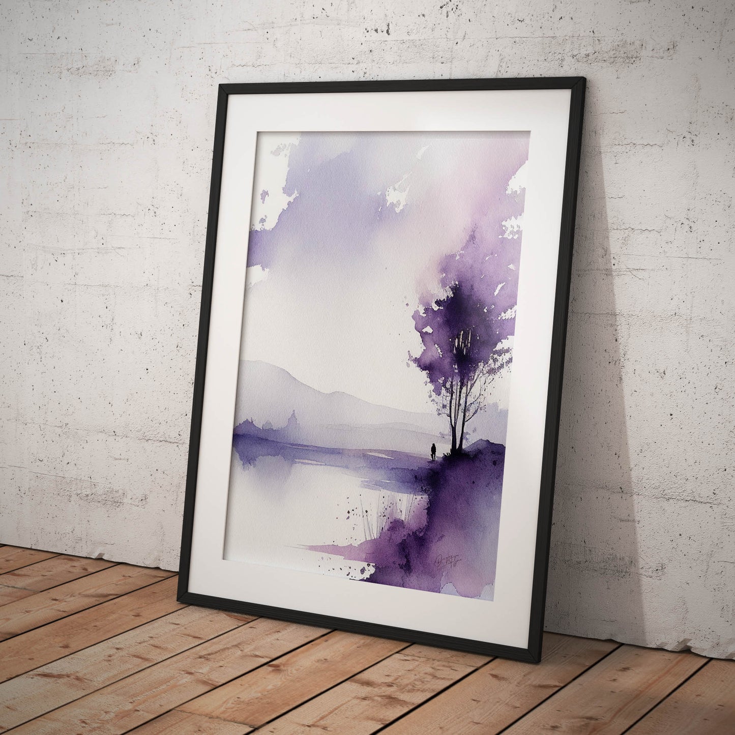 »A Purple Night« retro poster
