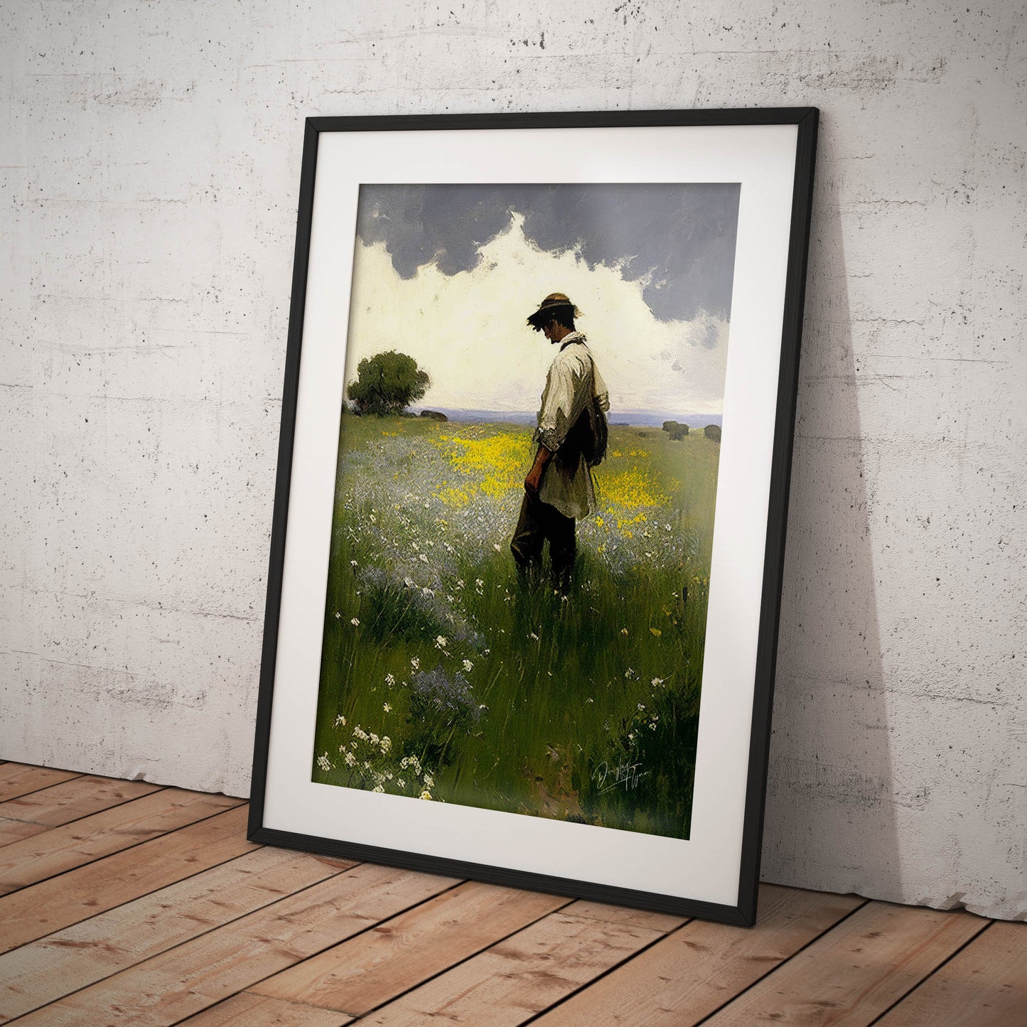 »Benjamin Returning Home« retro poster