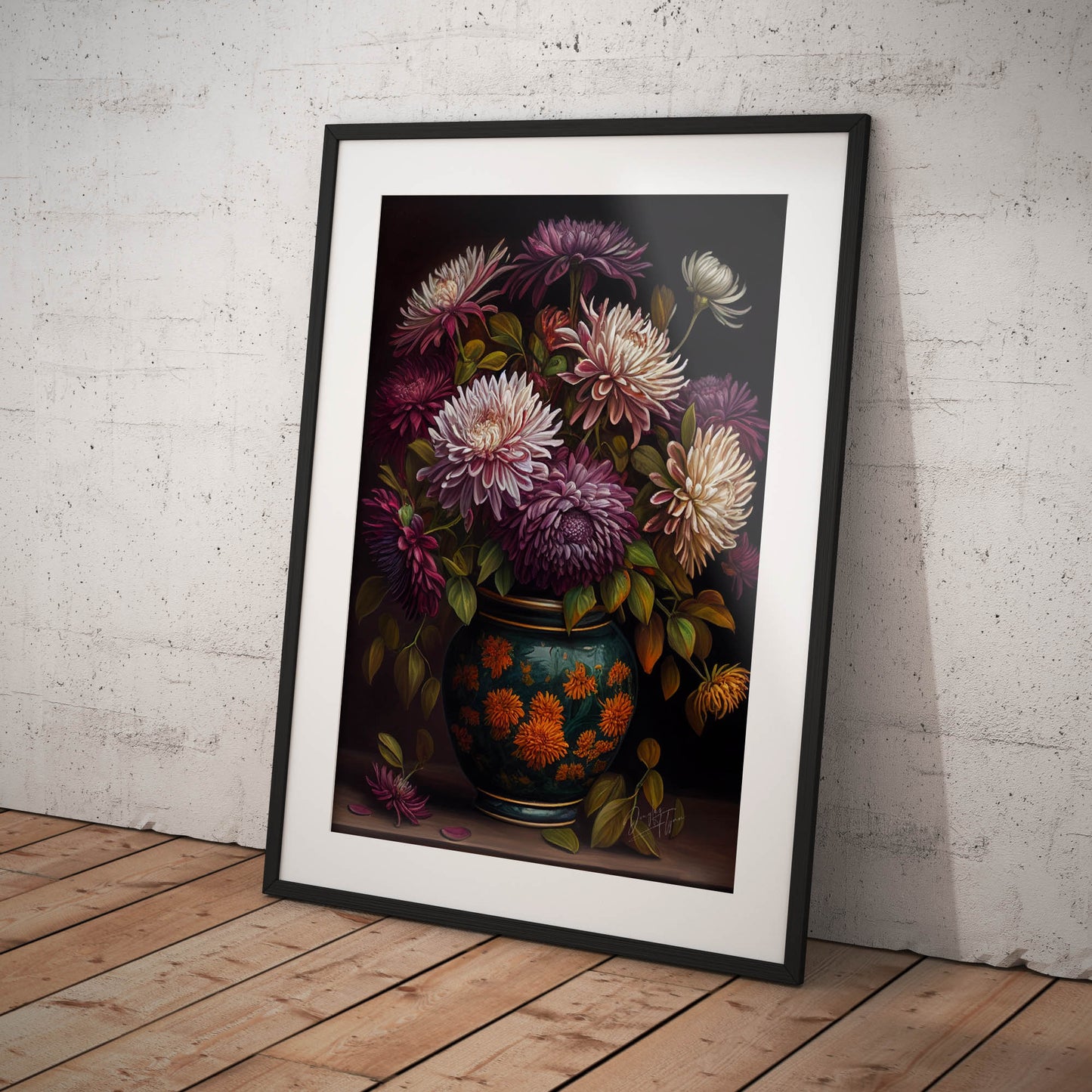 »Blooming Love« retro poster
