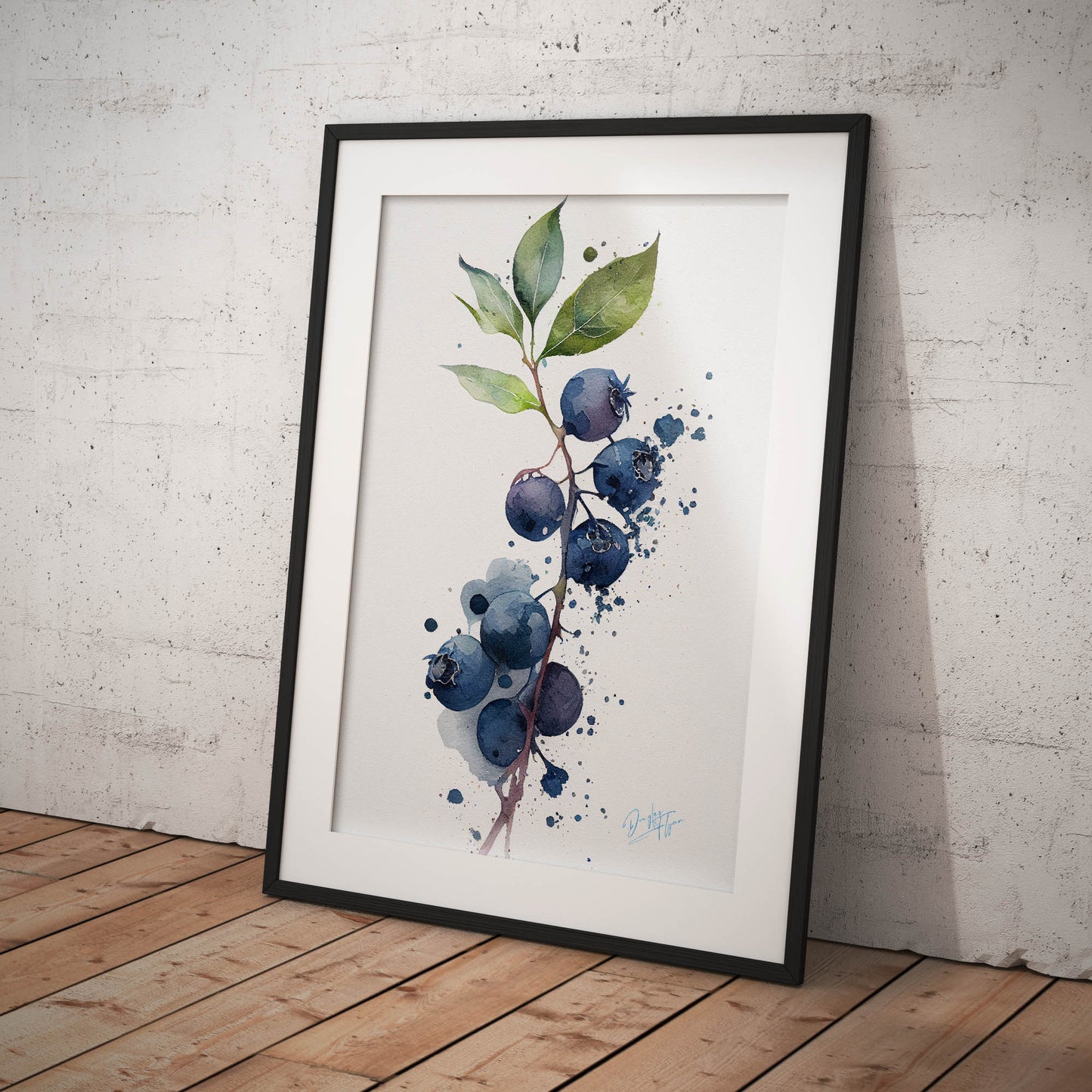 »Blueberry Feelings« retro poster