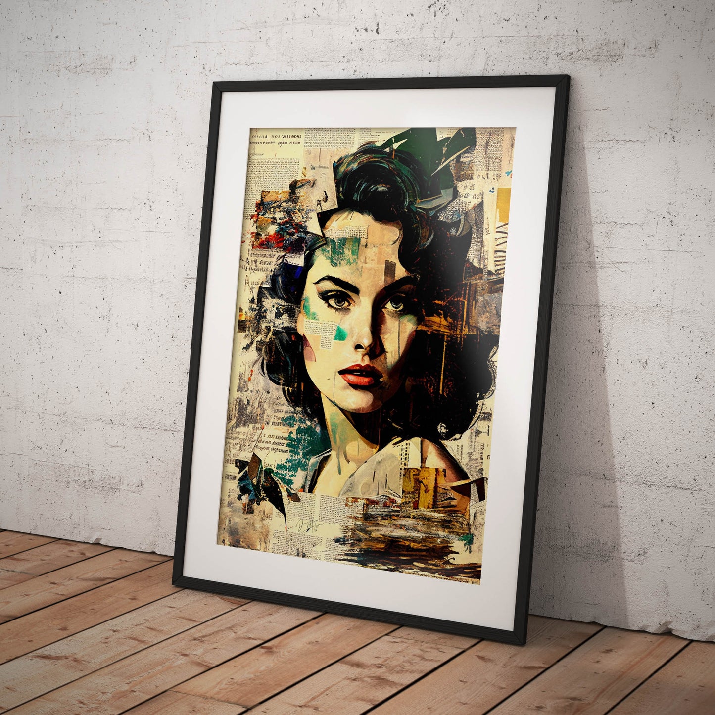 »Blend Portrait« retroposter