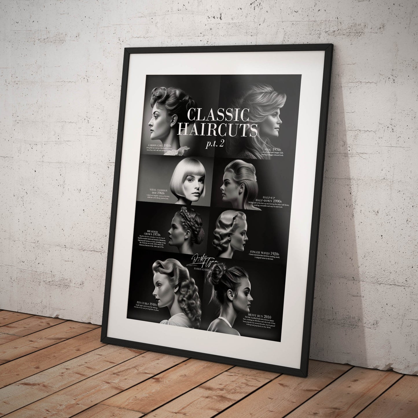 »Classic Haircuts, pt 2« retro poster
