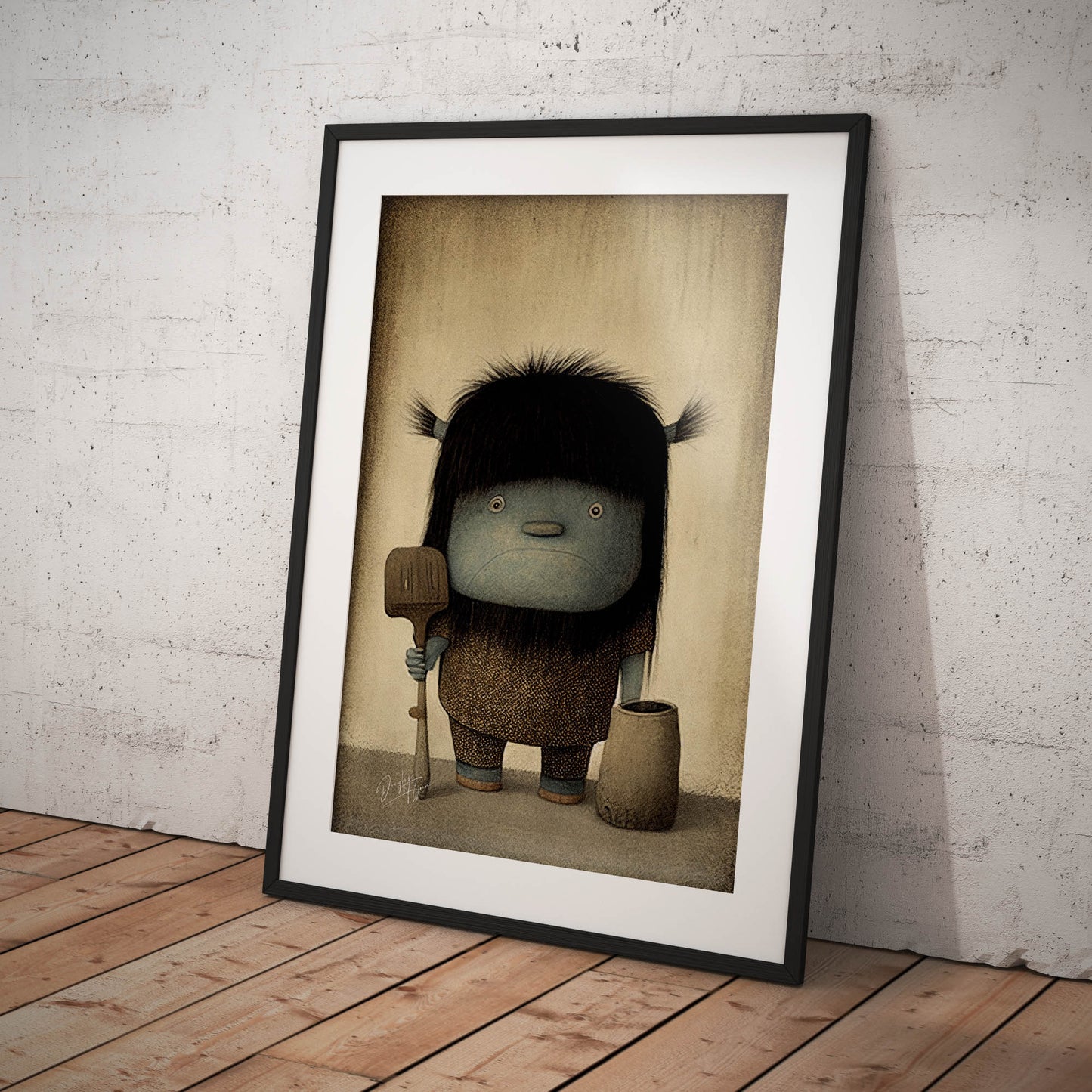 »Contrary Troll« retro poster