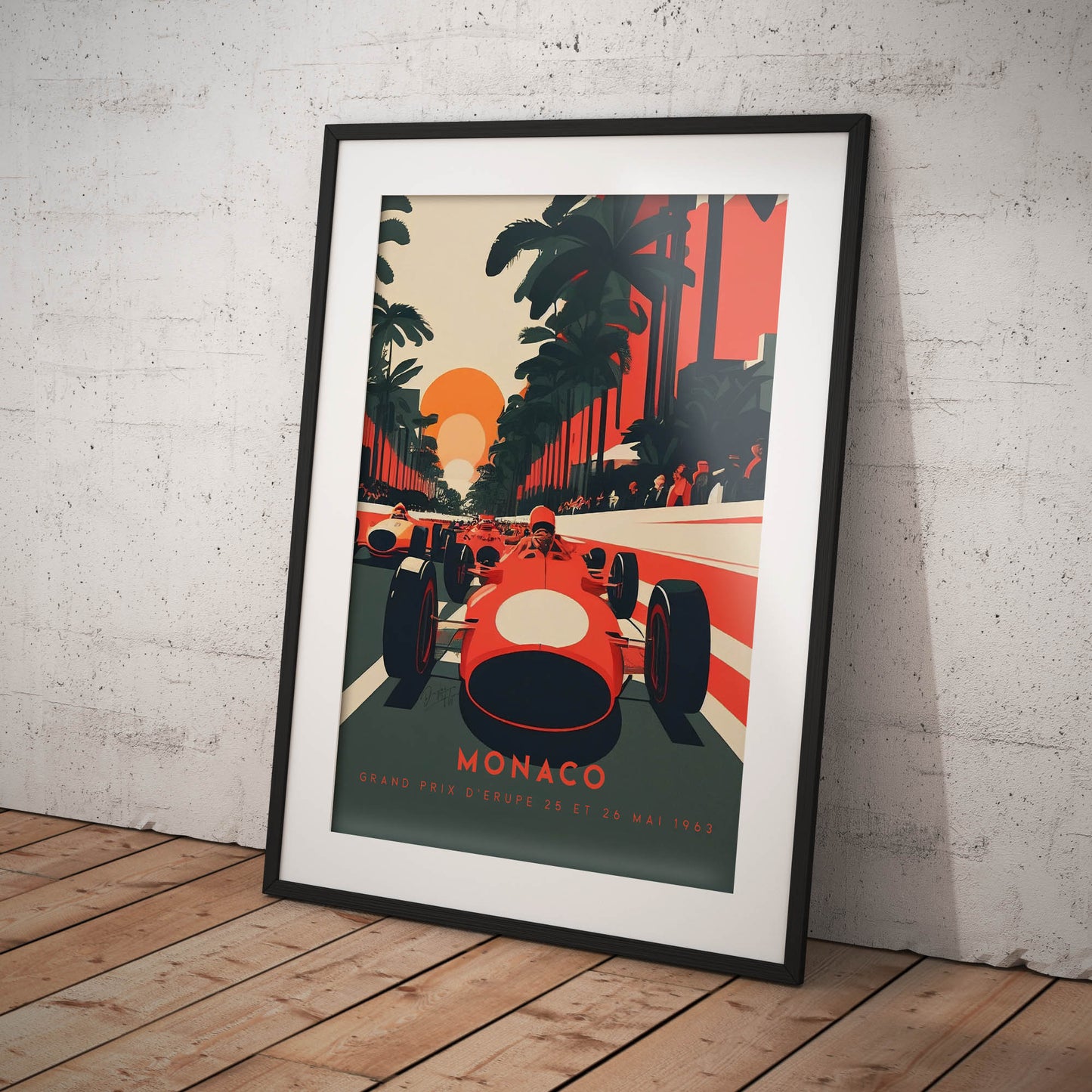 »Dynamic Decades of Racing« retro poster