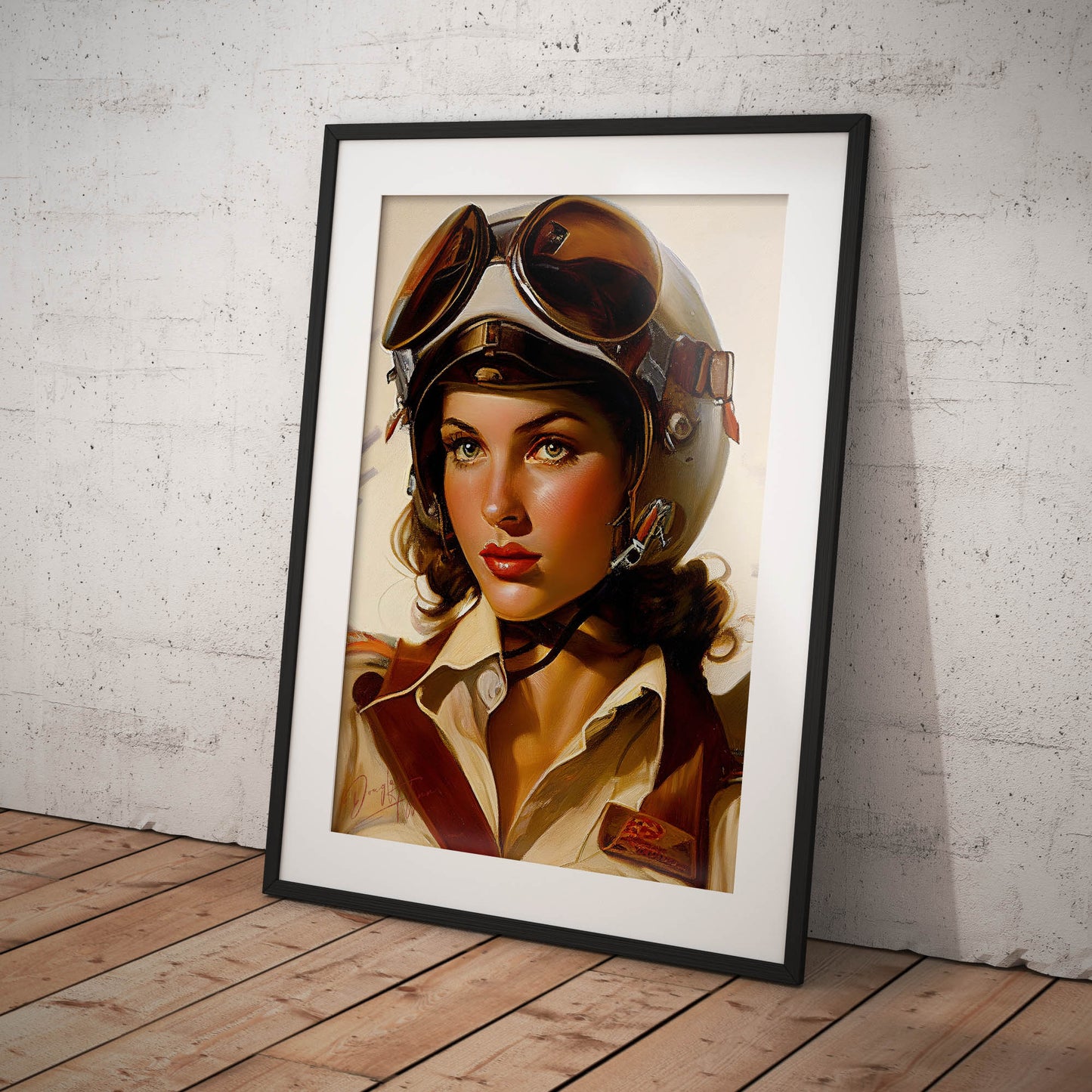 »Im watching your six« retro poster