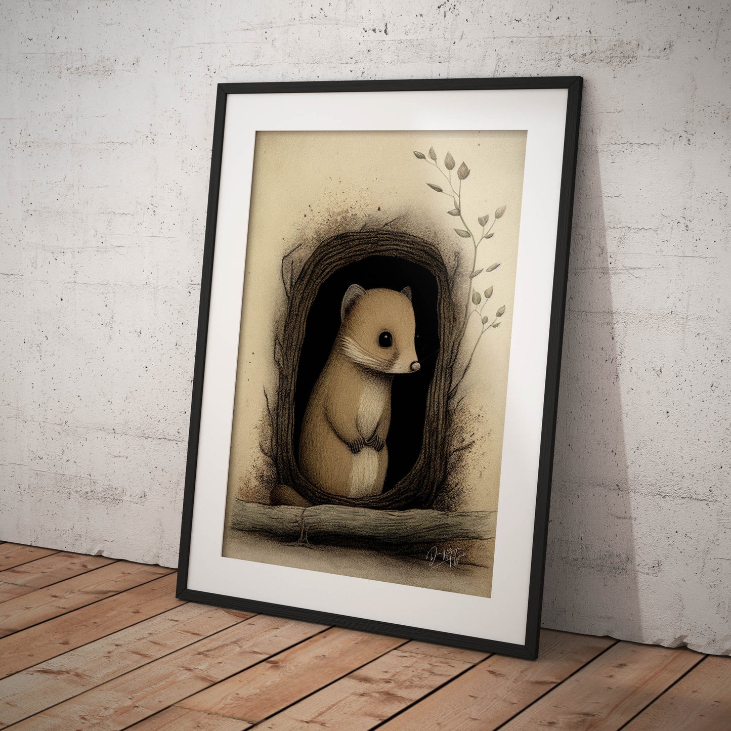 »Dormouse Huddle And Ponder« retro poster