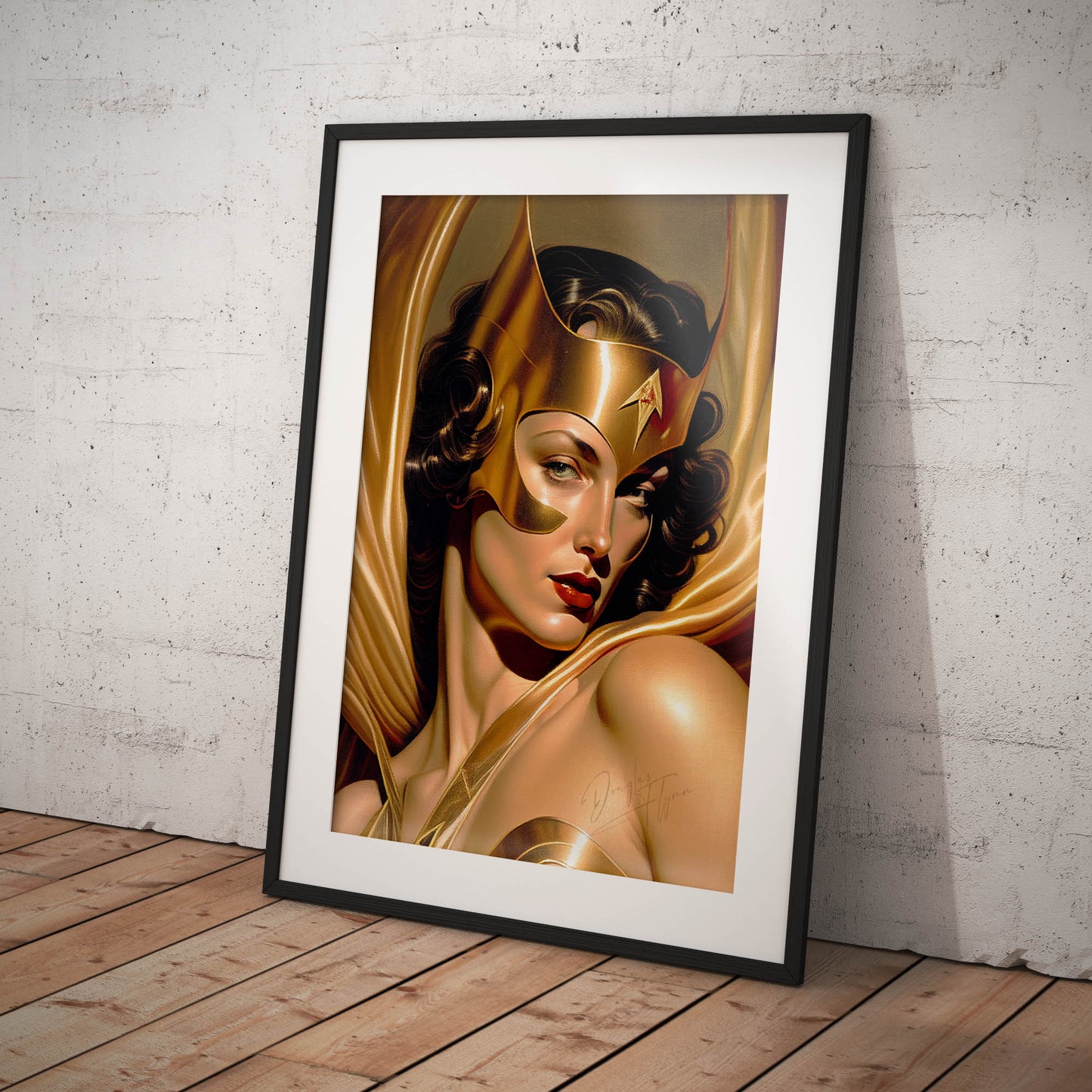 »The Golden Guardian« retro poster