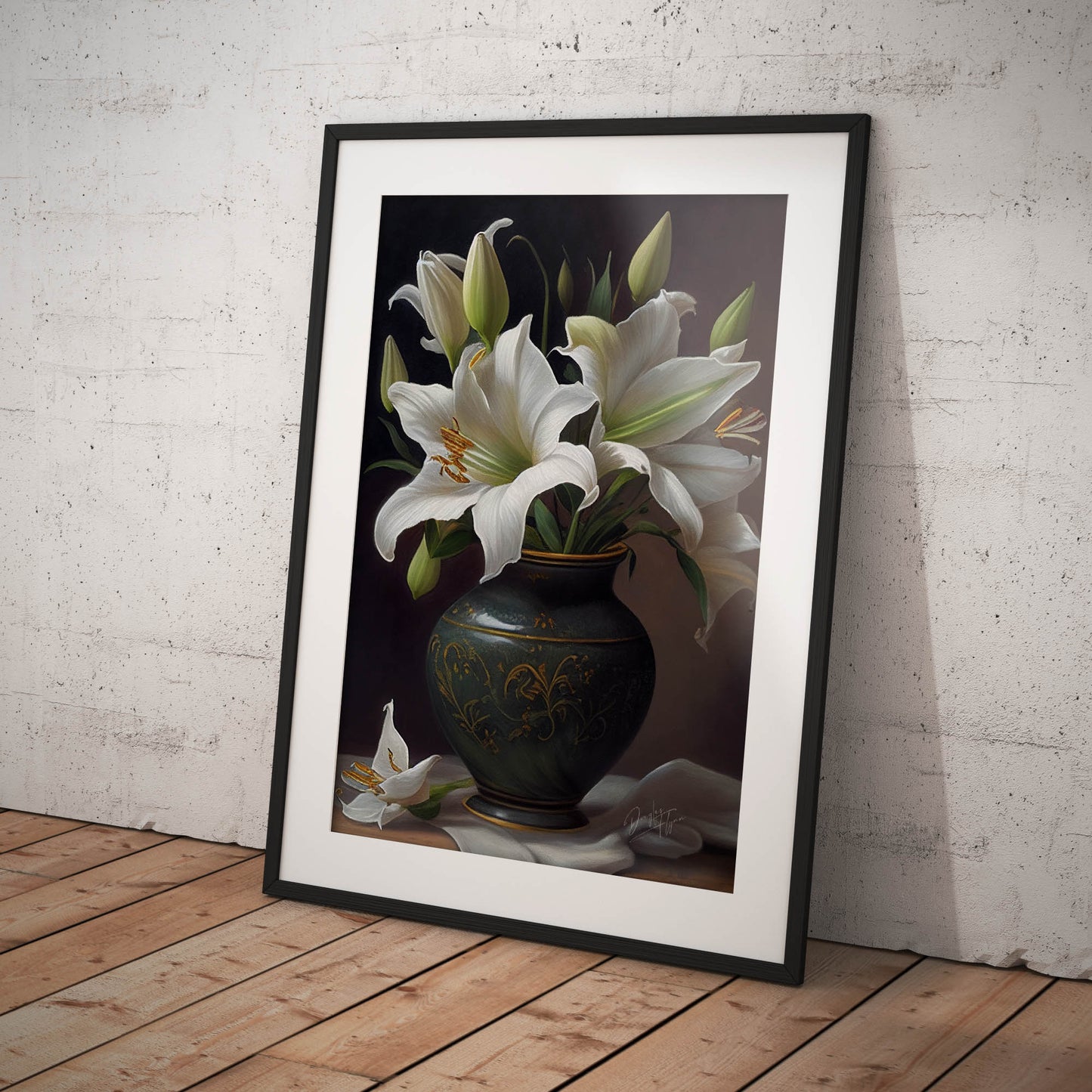 »Ethereal Blossoms« retro poster