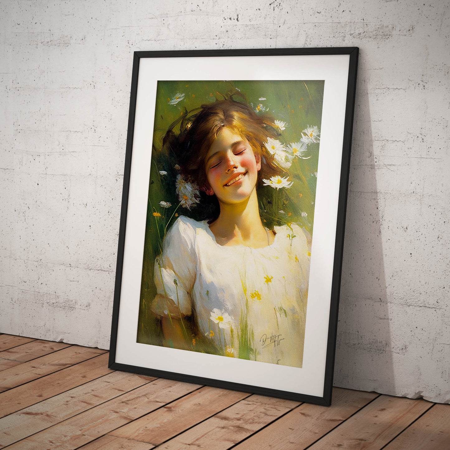 »Isabella In The Field« retro poster