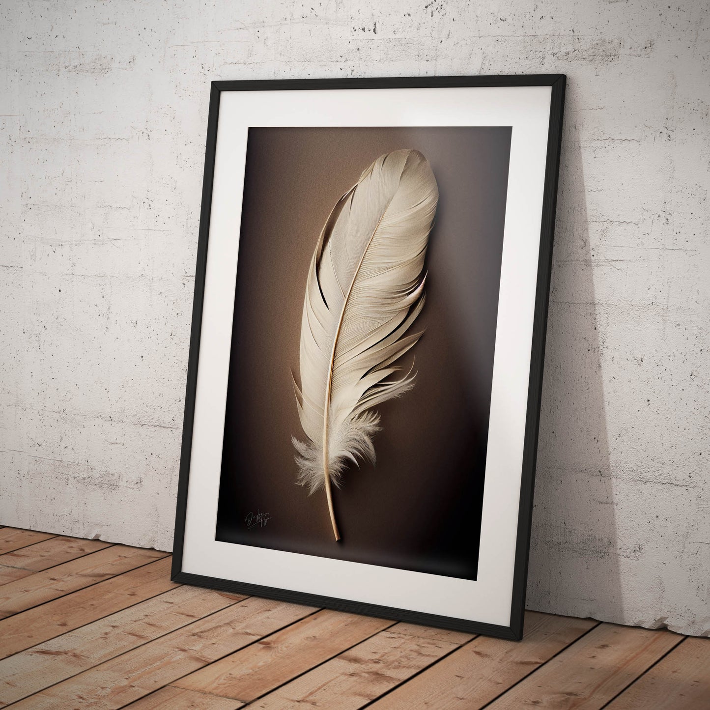 »Found a White Feather no 1« designposter