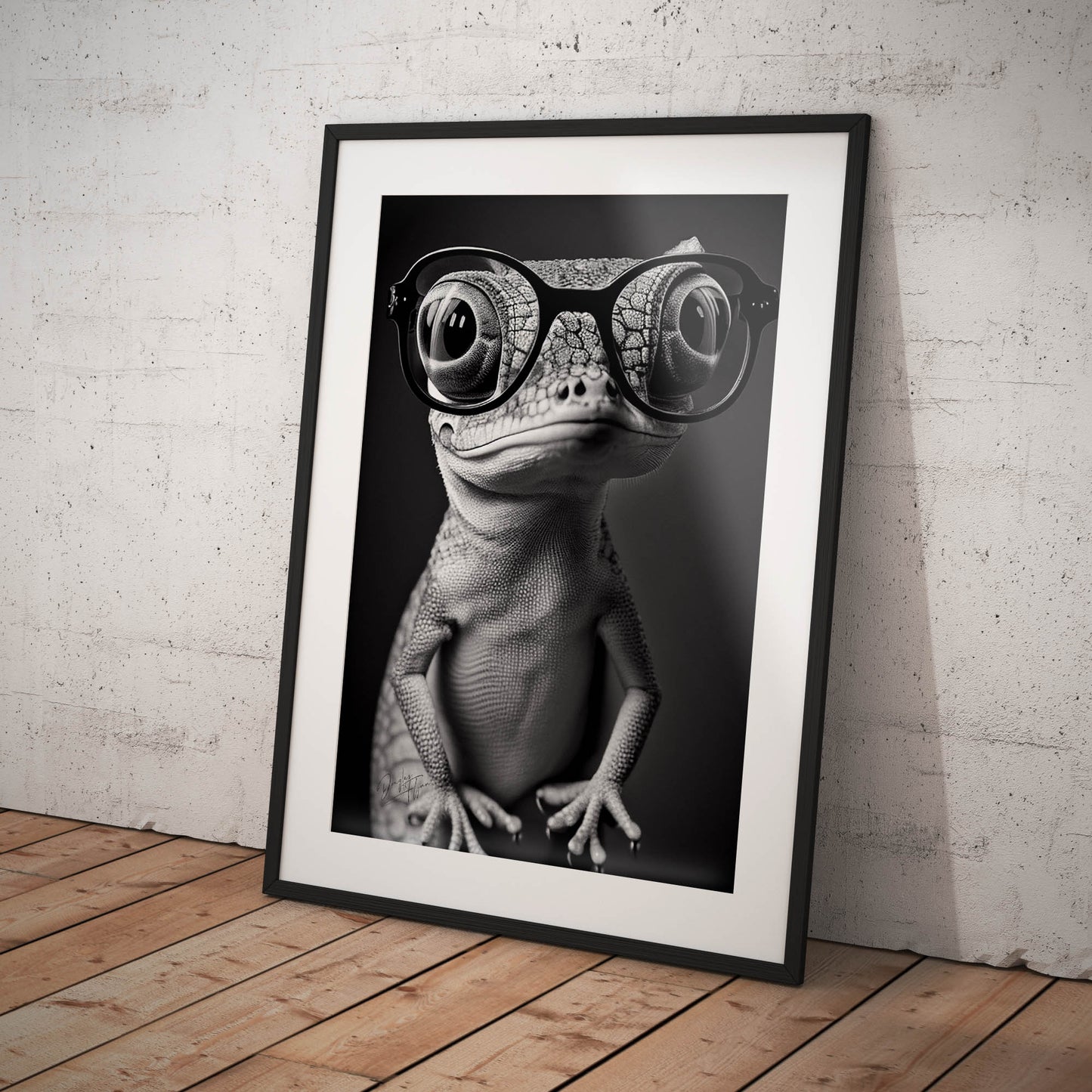 »Clever Chameleon« retro poster