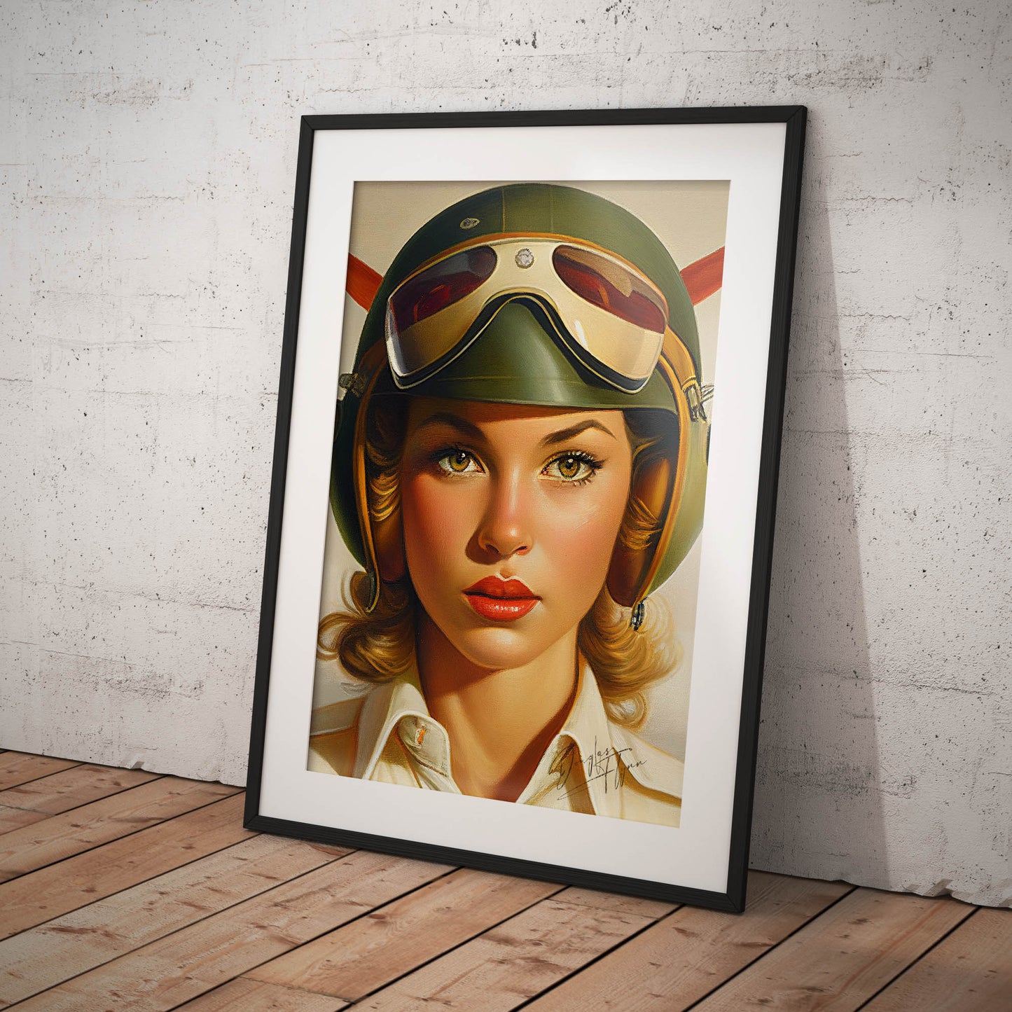 »I have my eyes on you« retro poster