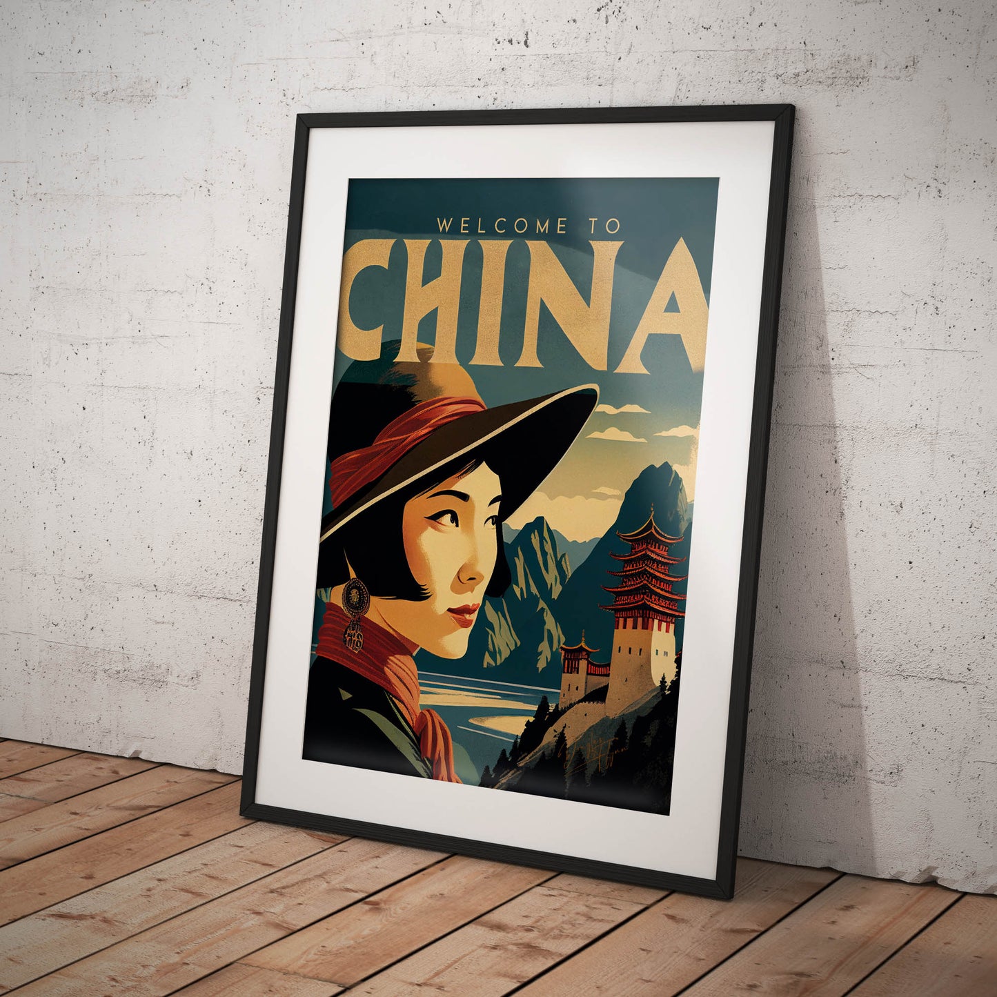 »China, travel poster no 3« retro poster