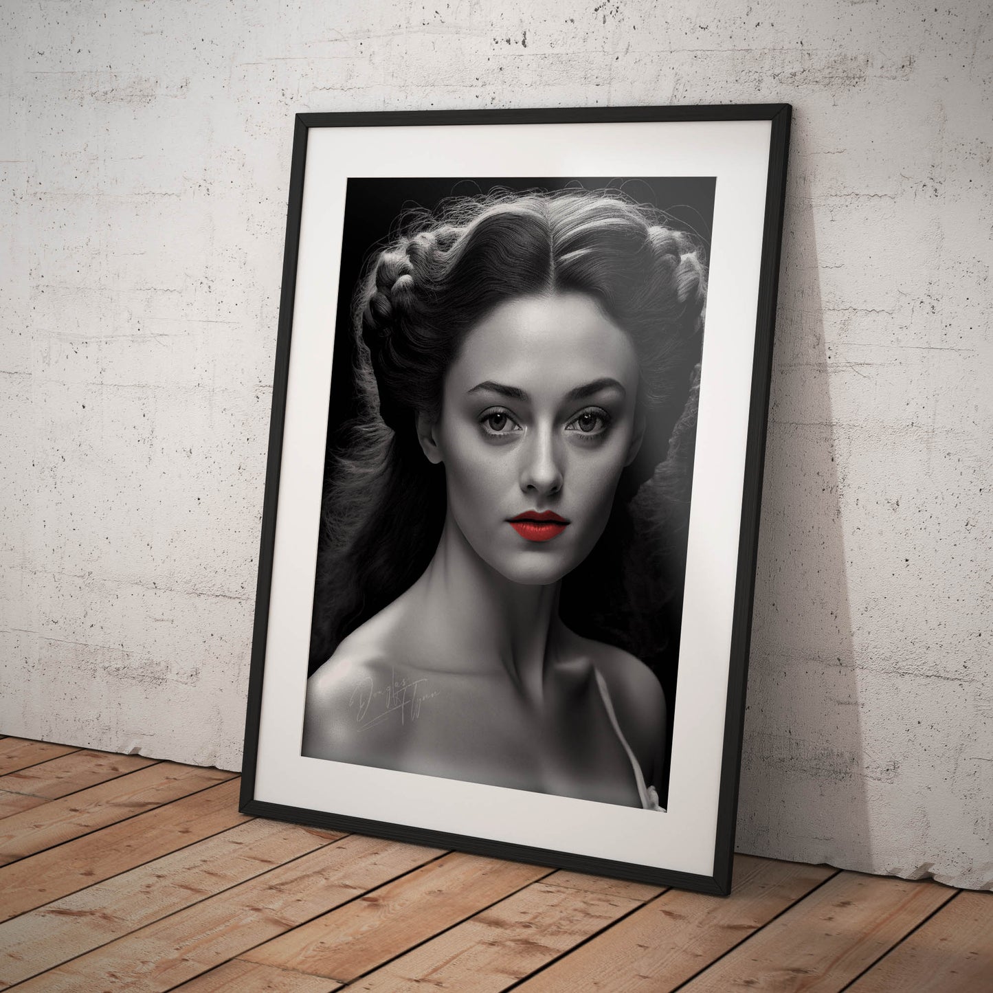 »Golden Rose Gown« retro poster