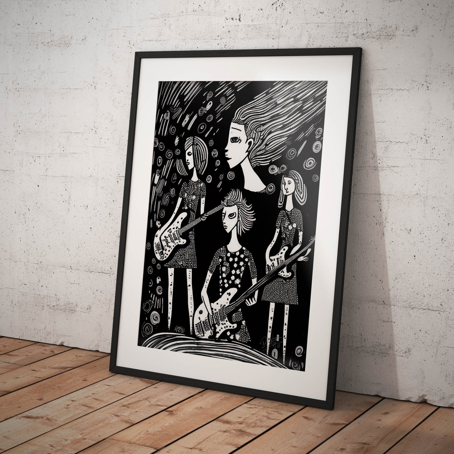 »Band Rivalries« retro poster