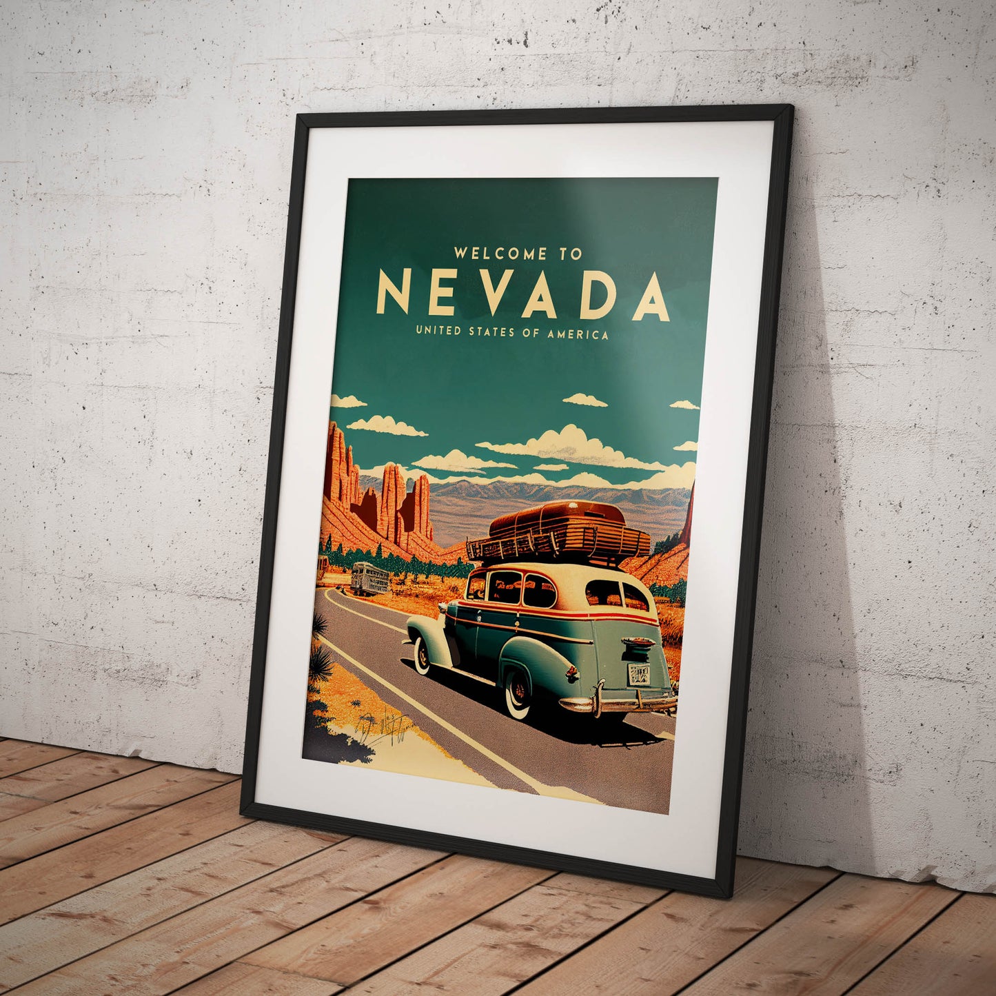 »Nevada, travel poster no 1« retro poster