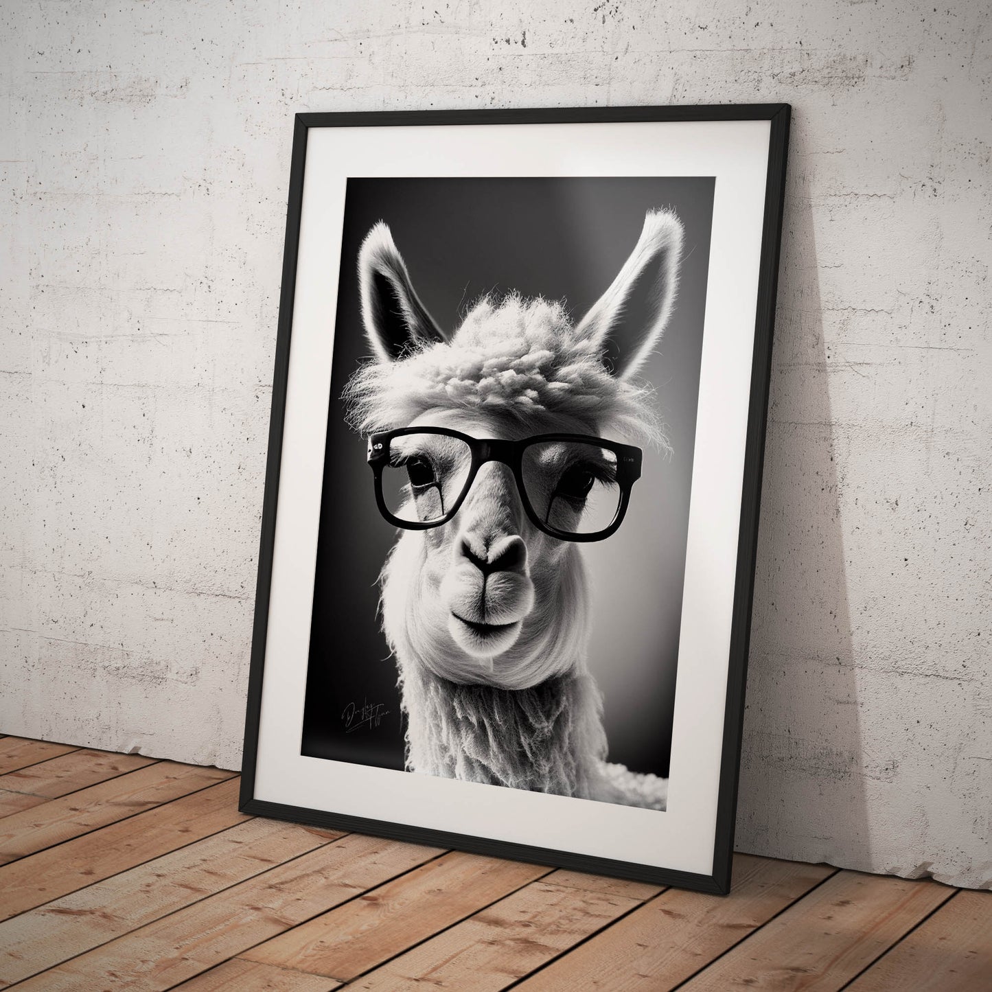 »Llama Logic« retro poster